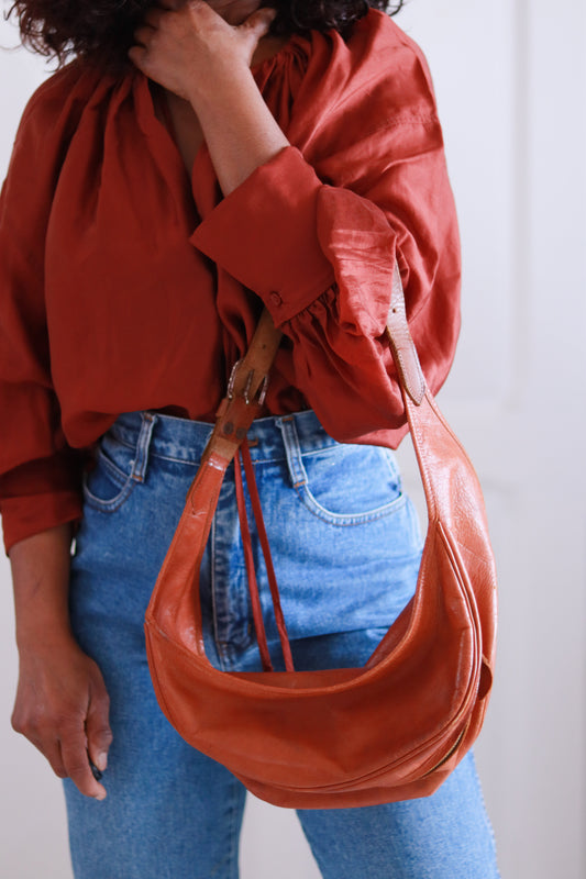 Sac banane en cuir