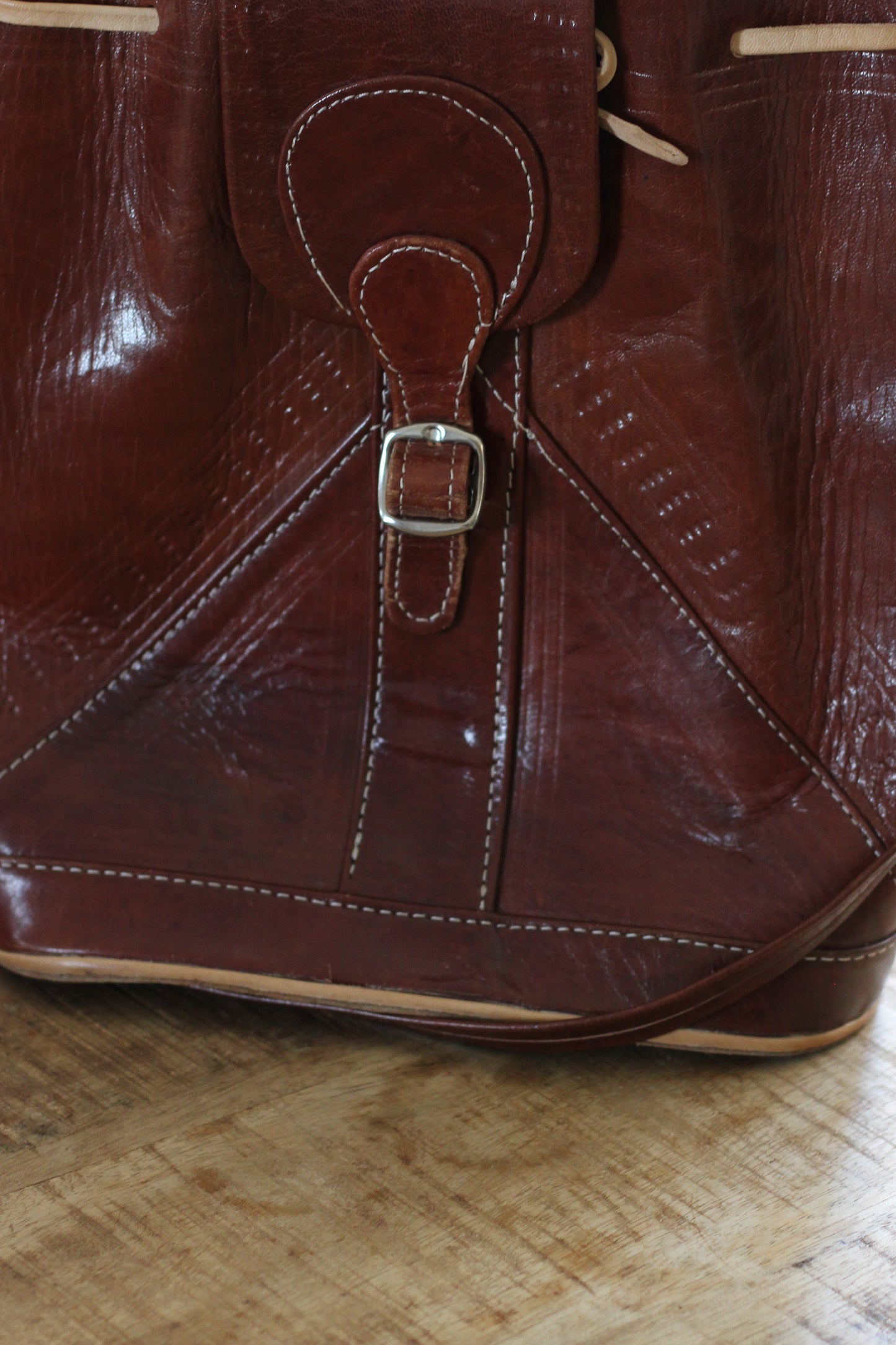 Sac bandoulière en cuir vintage
