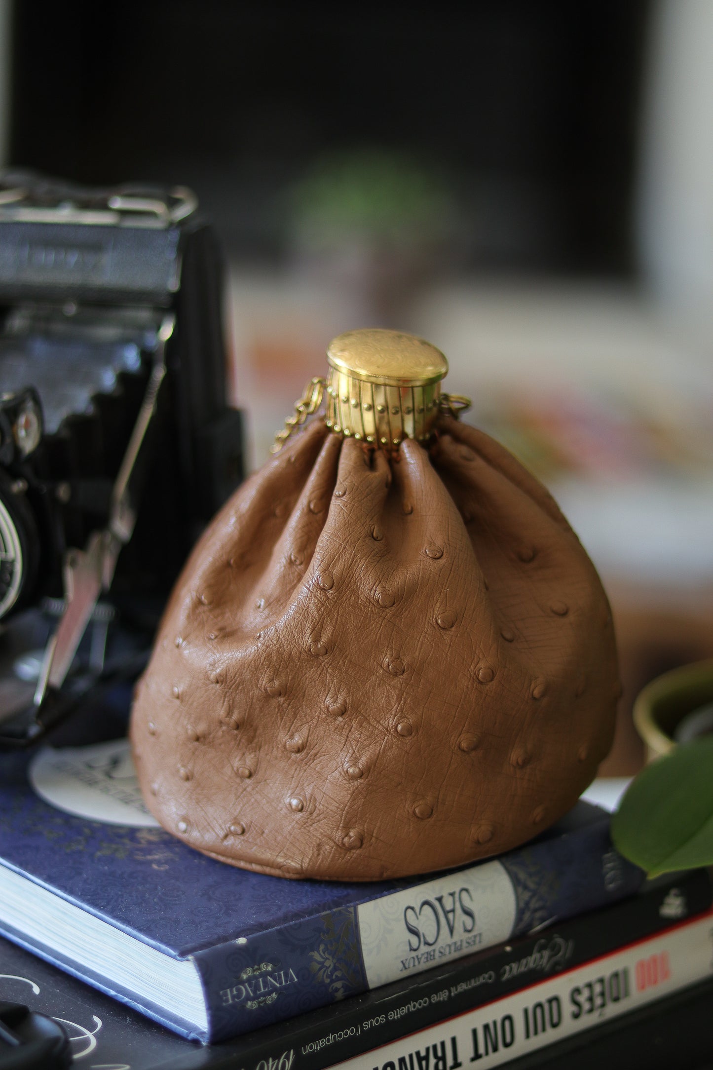 Sac bourse en cuir