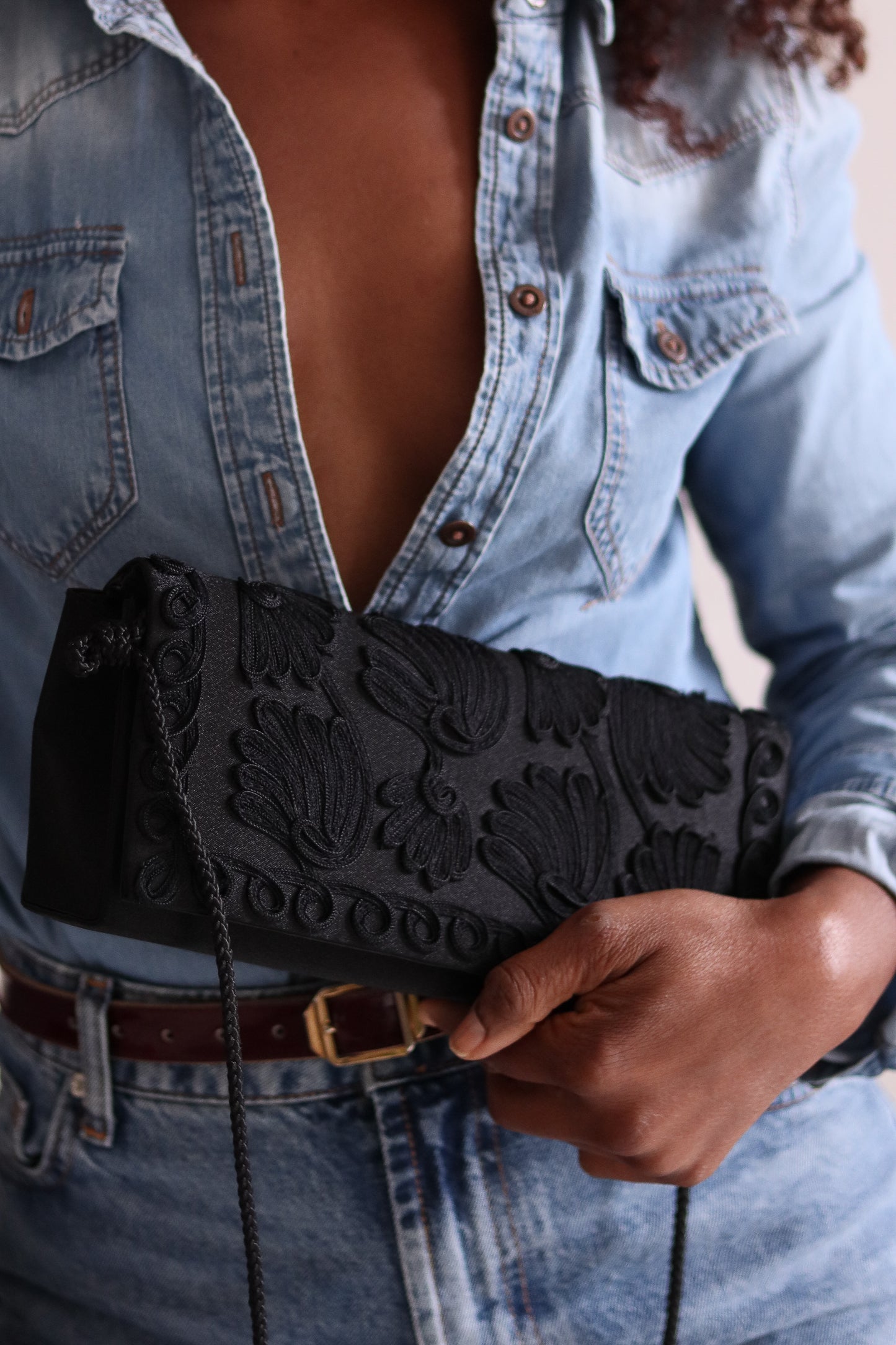 Pochette de soirée brodé vintage