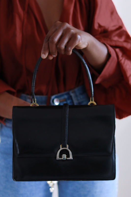 Sac en cuir années 1950