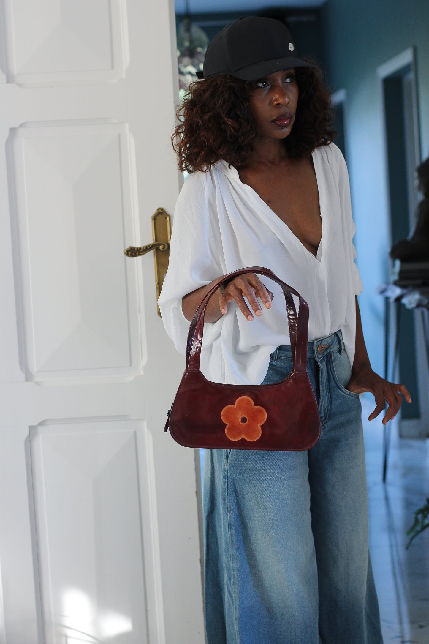 Sac baguette artisanal en cuir