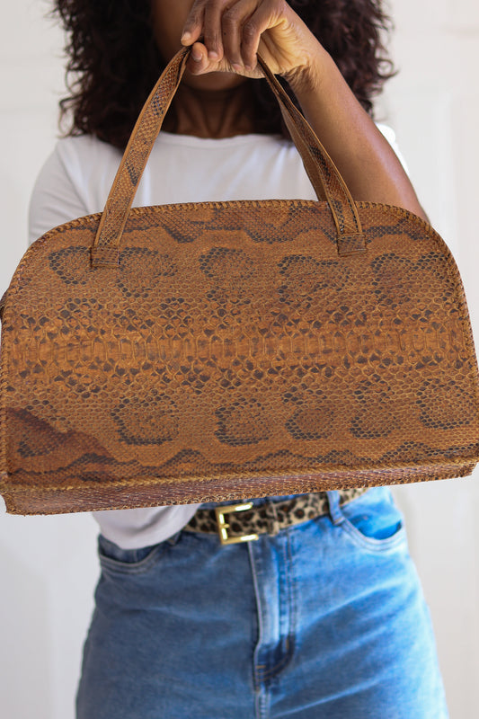 Sac à main cuir exotique