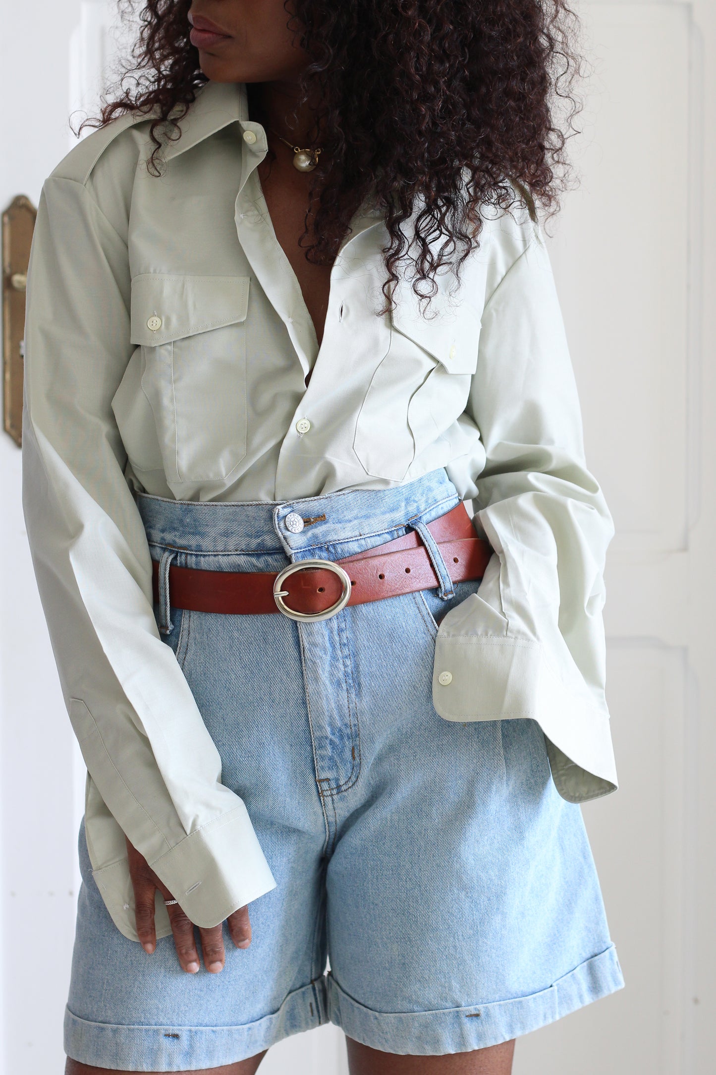 Dakota Blue short jean taille haute