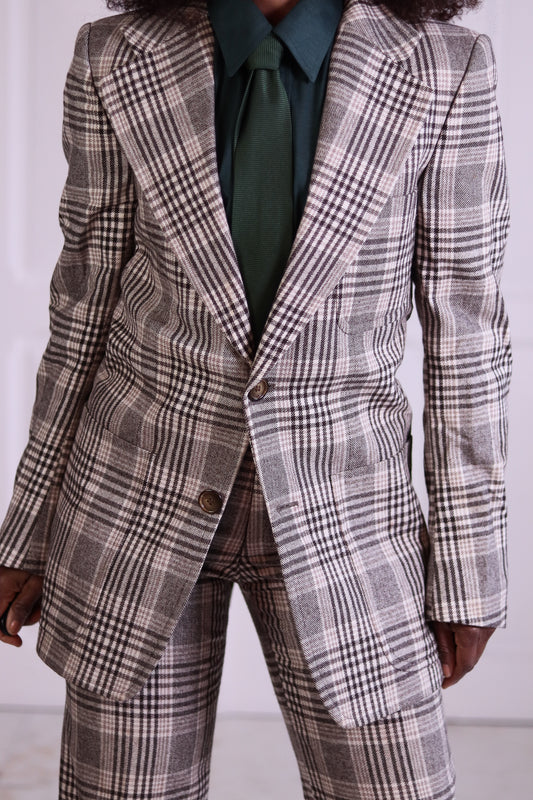 Podium  tailleur pantalon seventies