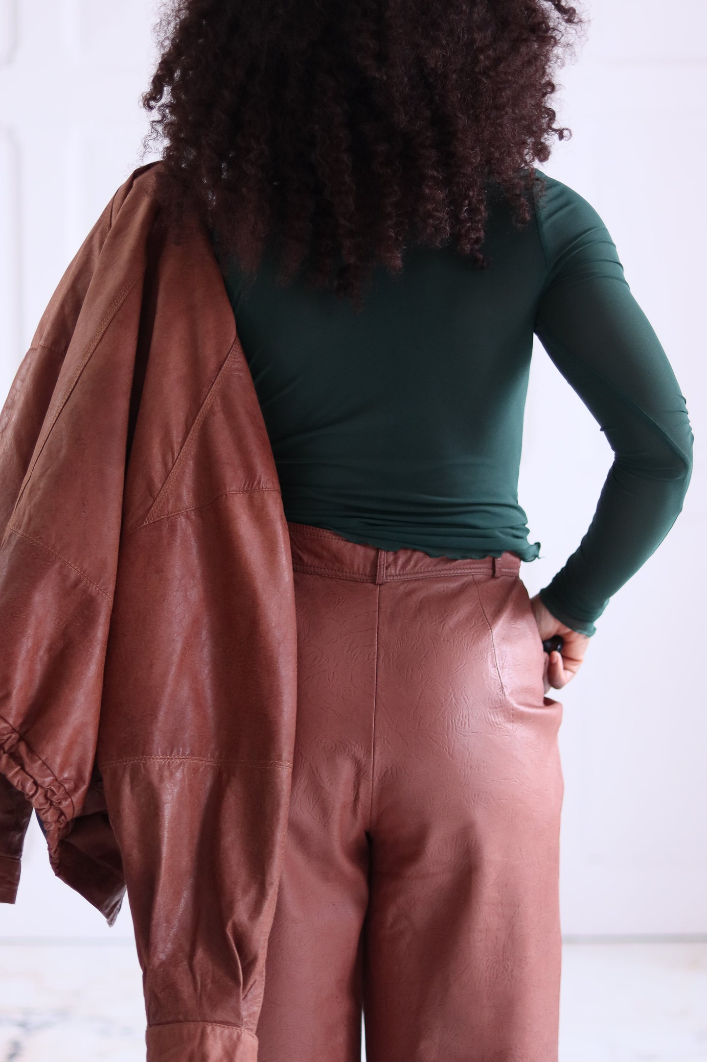 Valerie ensemble pantalon cuir