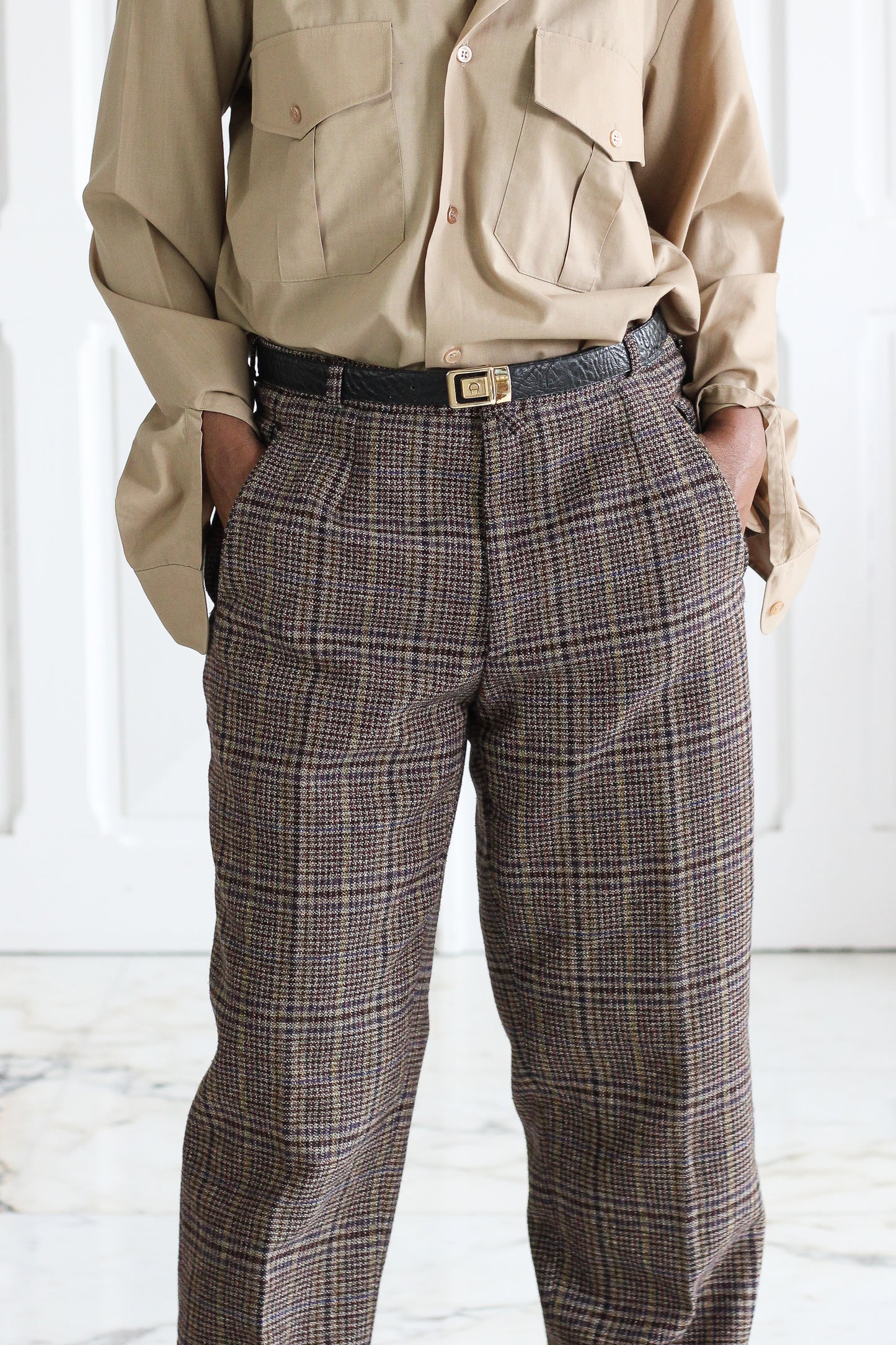 Oxford tailleur pantalon en laine