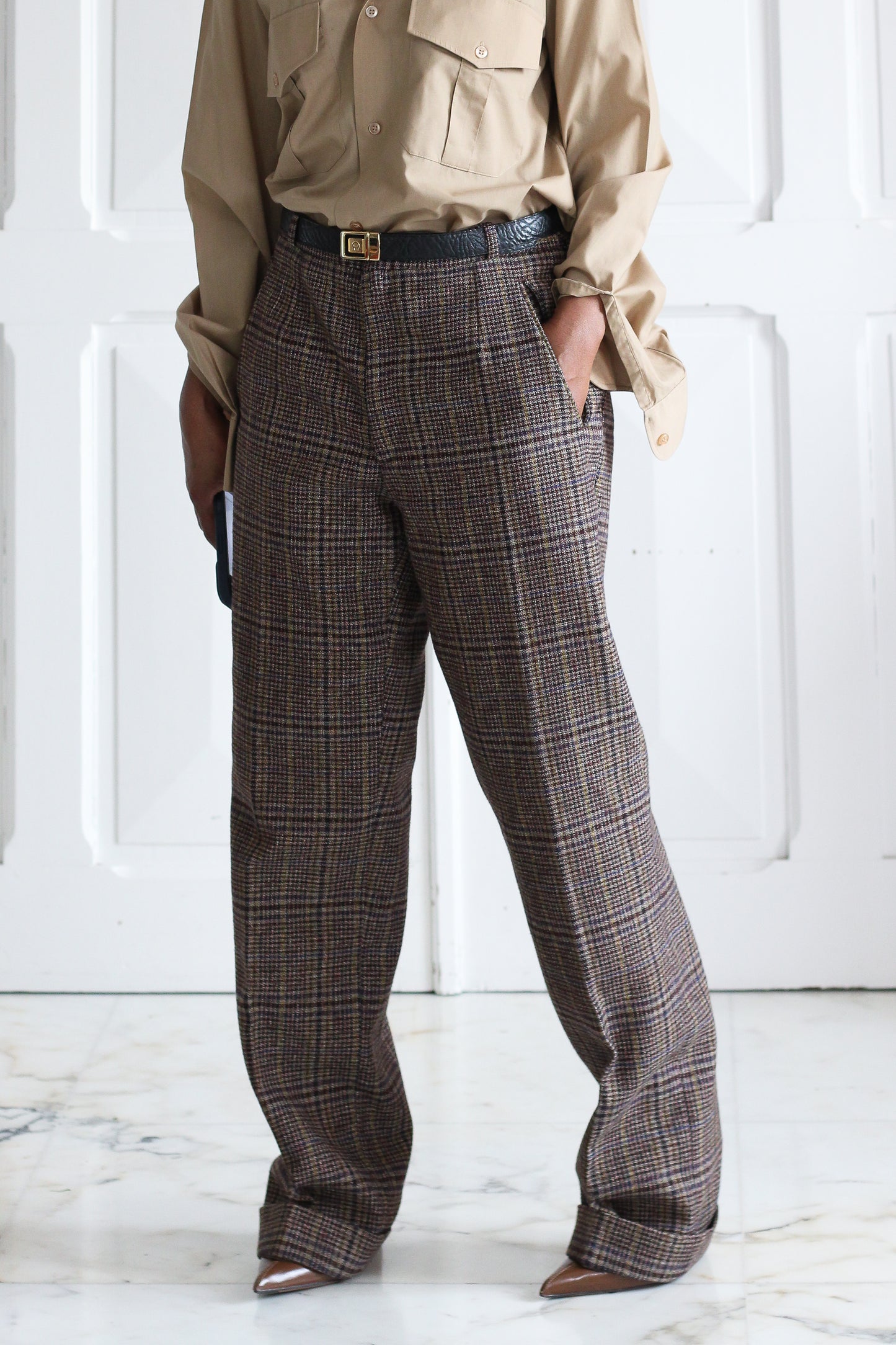 Oxford tailleur pantalon en laine