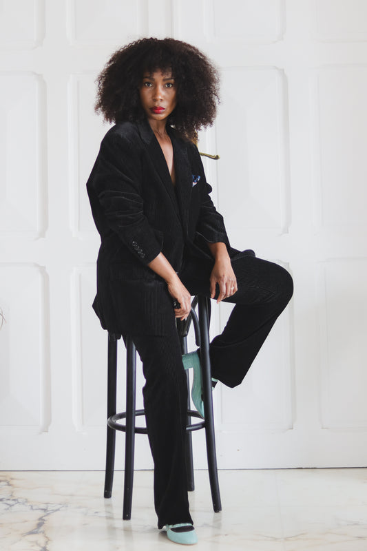 Tailleur pantalon en velours