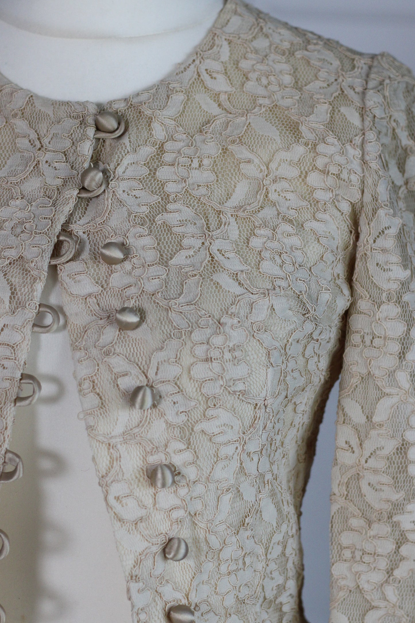 Antonella top en dentelle écrue