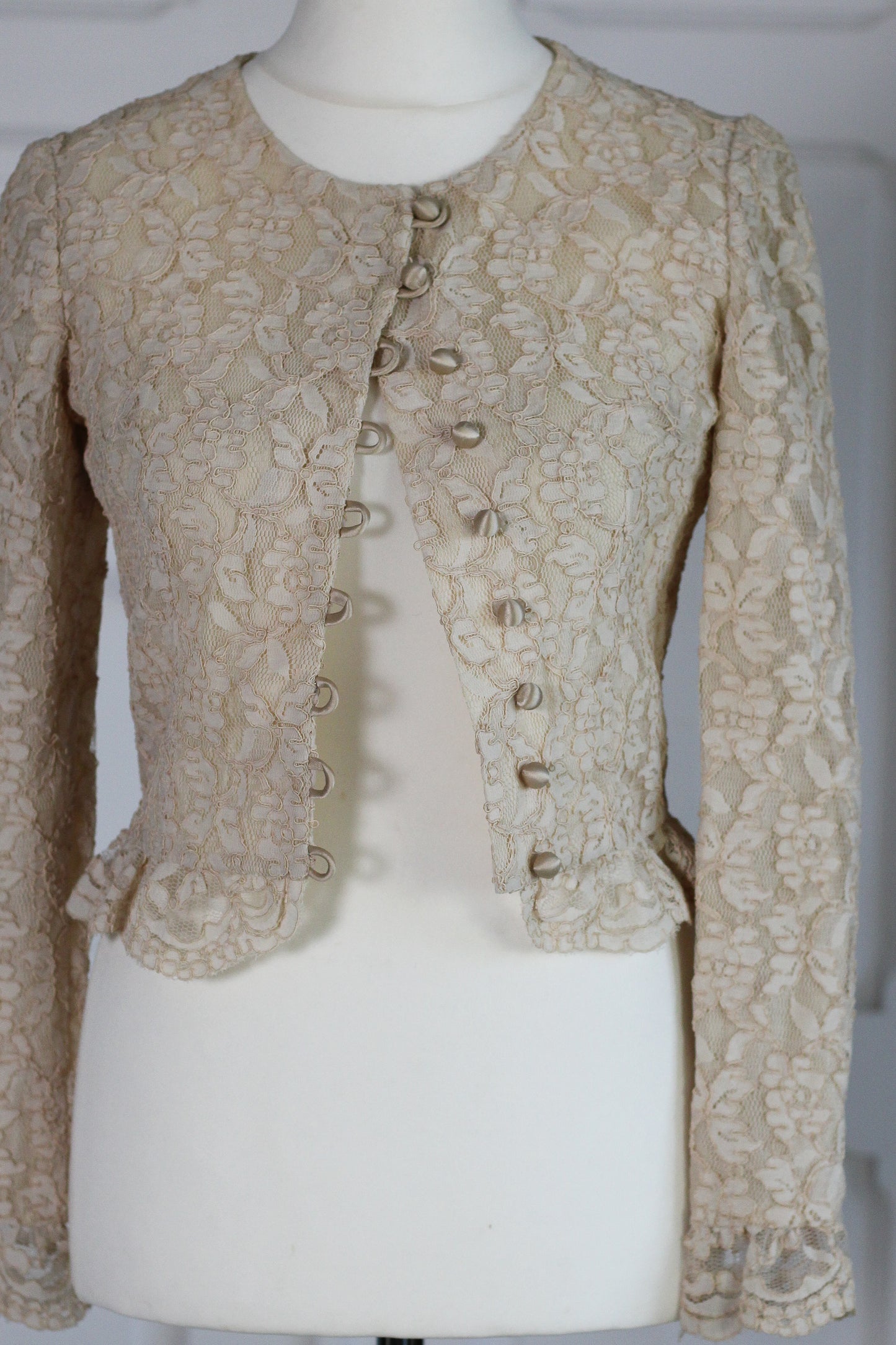 Antonella top en dentelle écrue