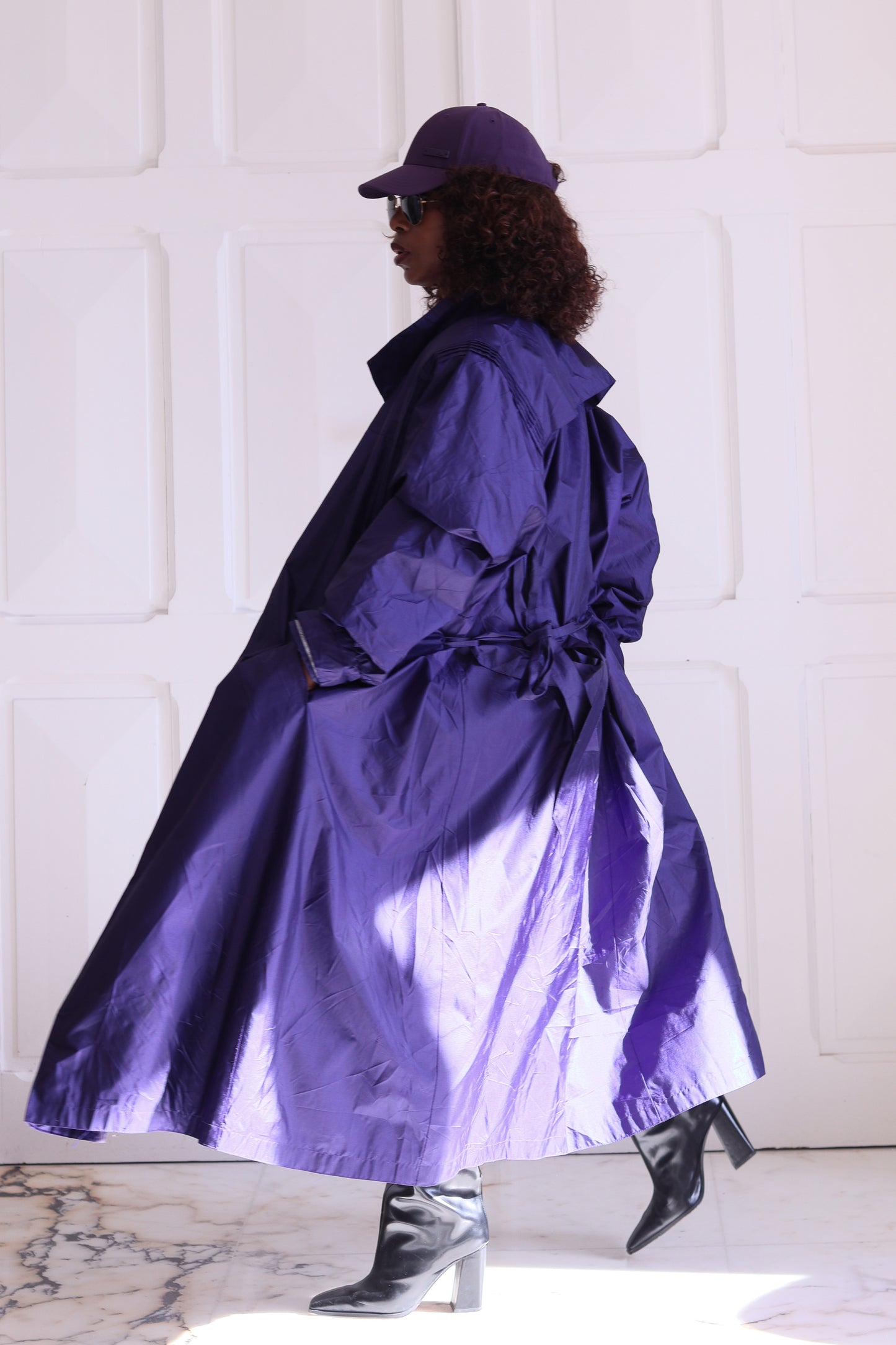 Liz Thomas trench matelassé oversize