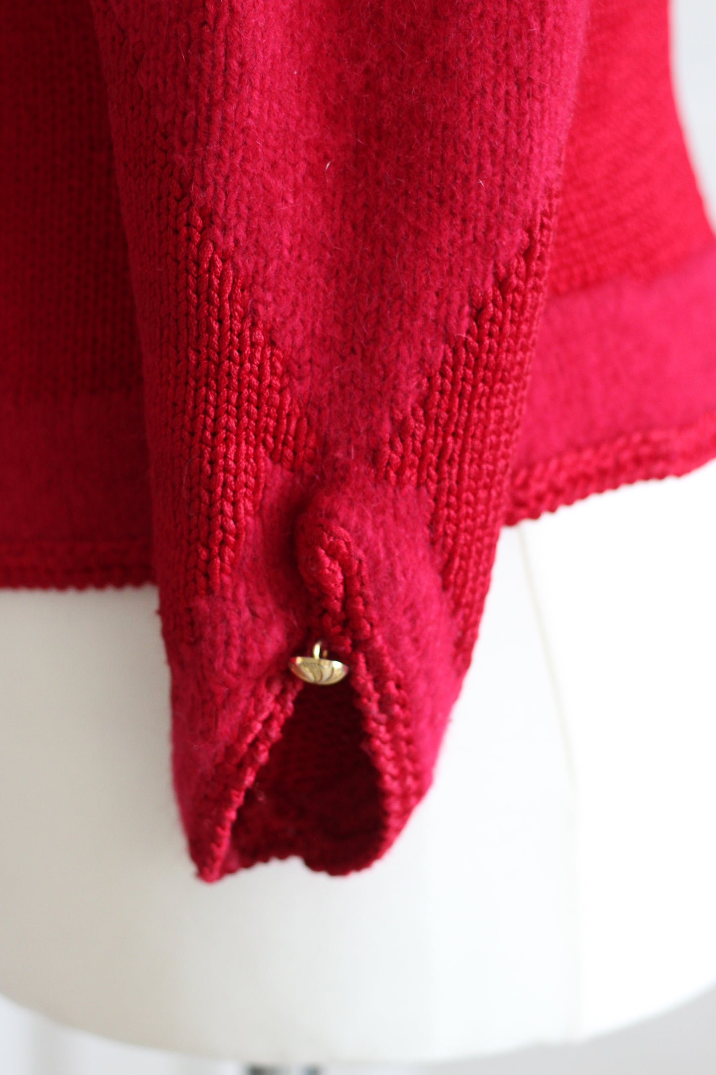 Tricot cardigan vintage en mohair et coton