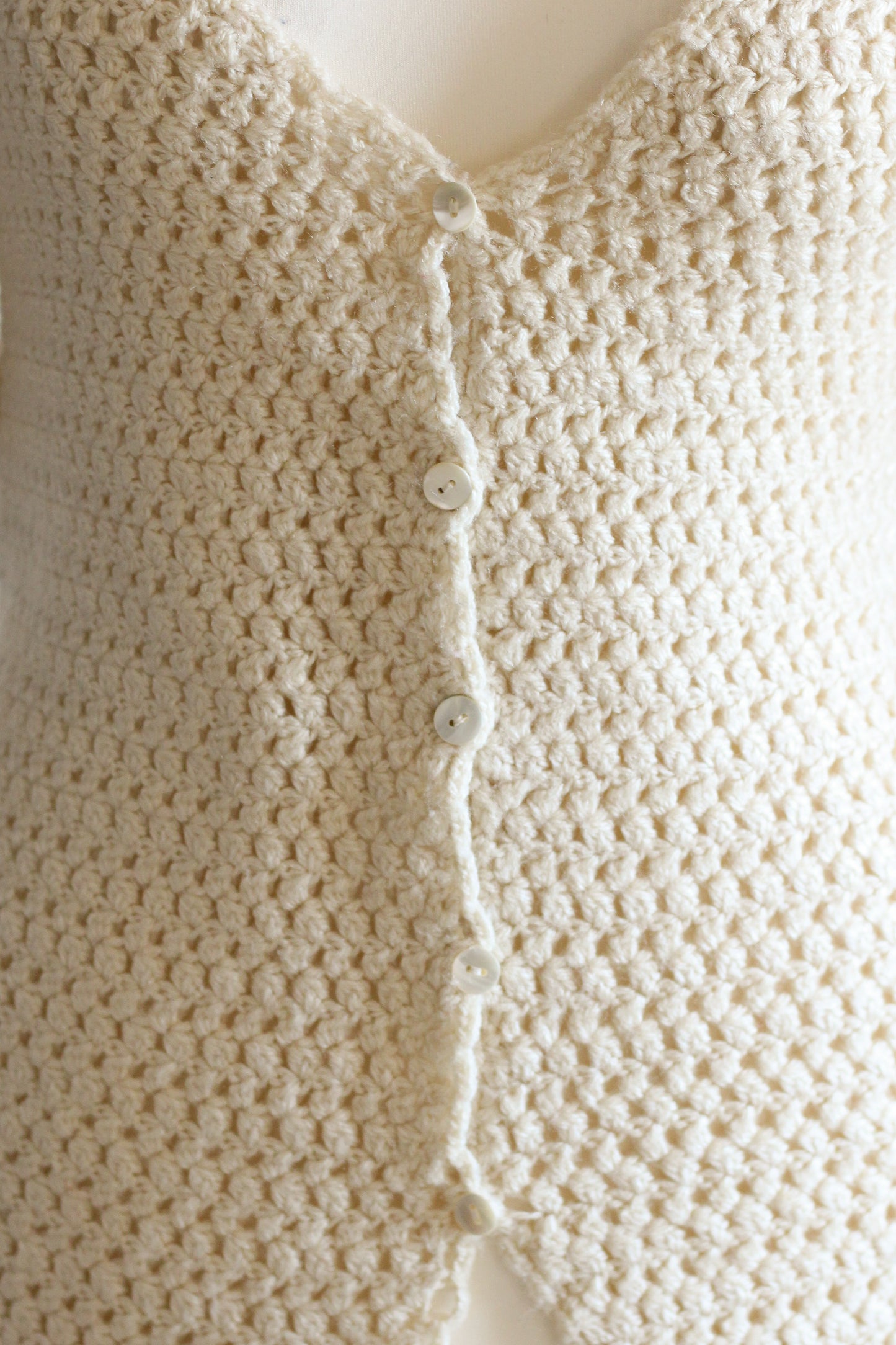 Tricot vintage fait main