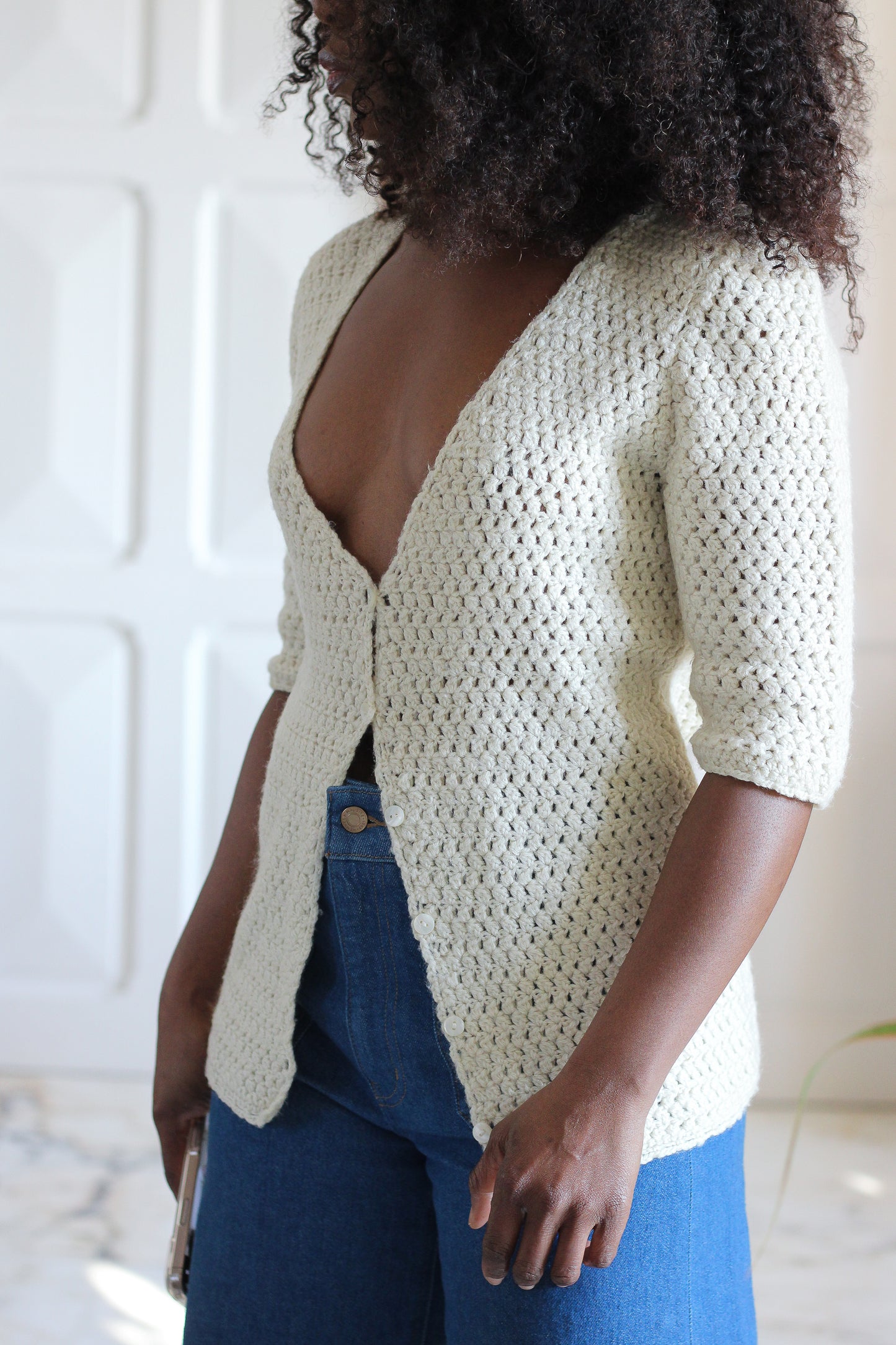 Tricot vintage fait main