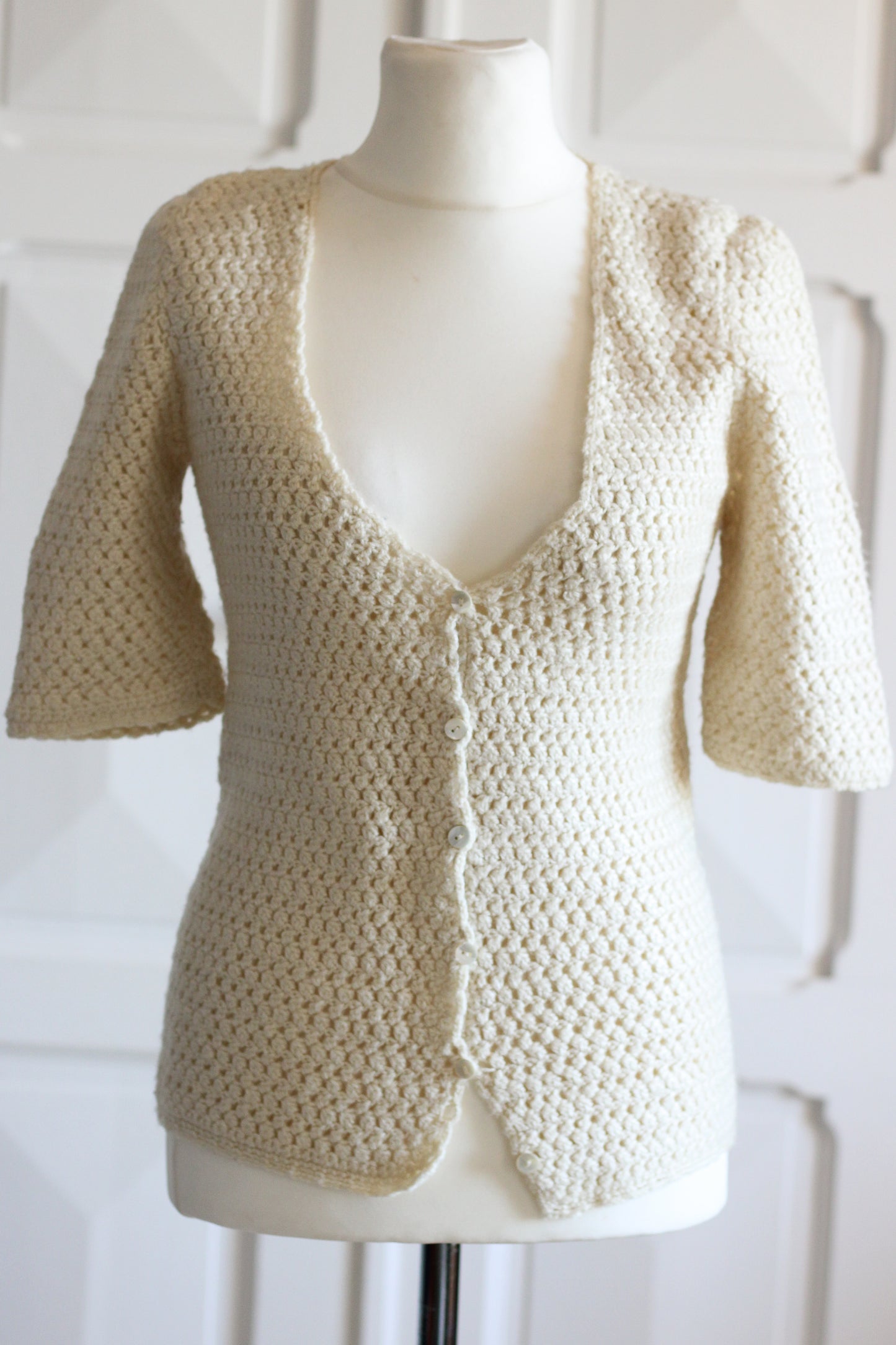 Tricot vintage fait main