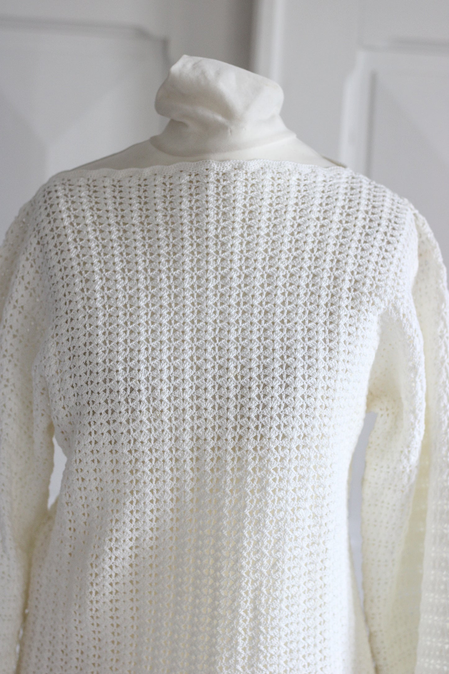 Tricot top  fait main vintage 1970
