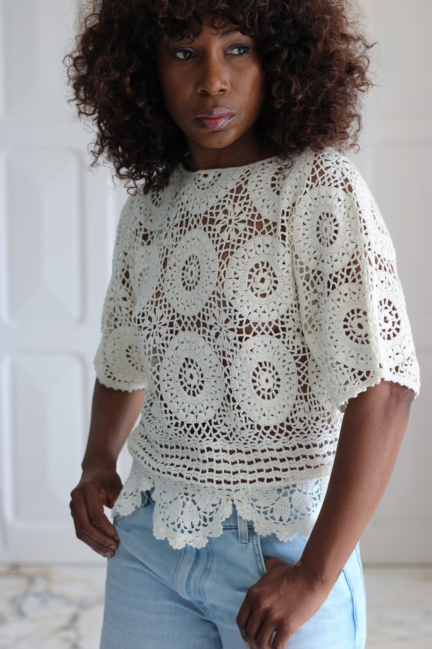 Tricot top  fait main