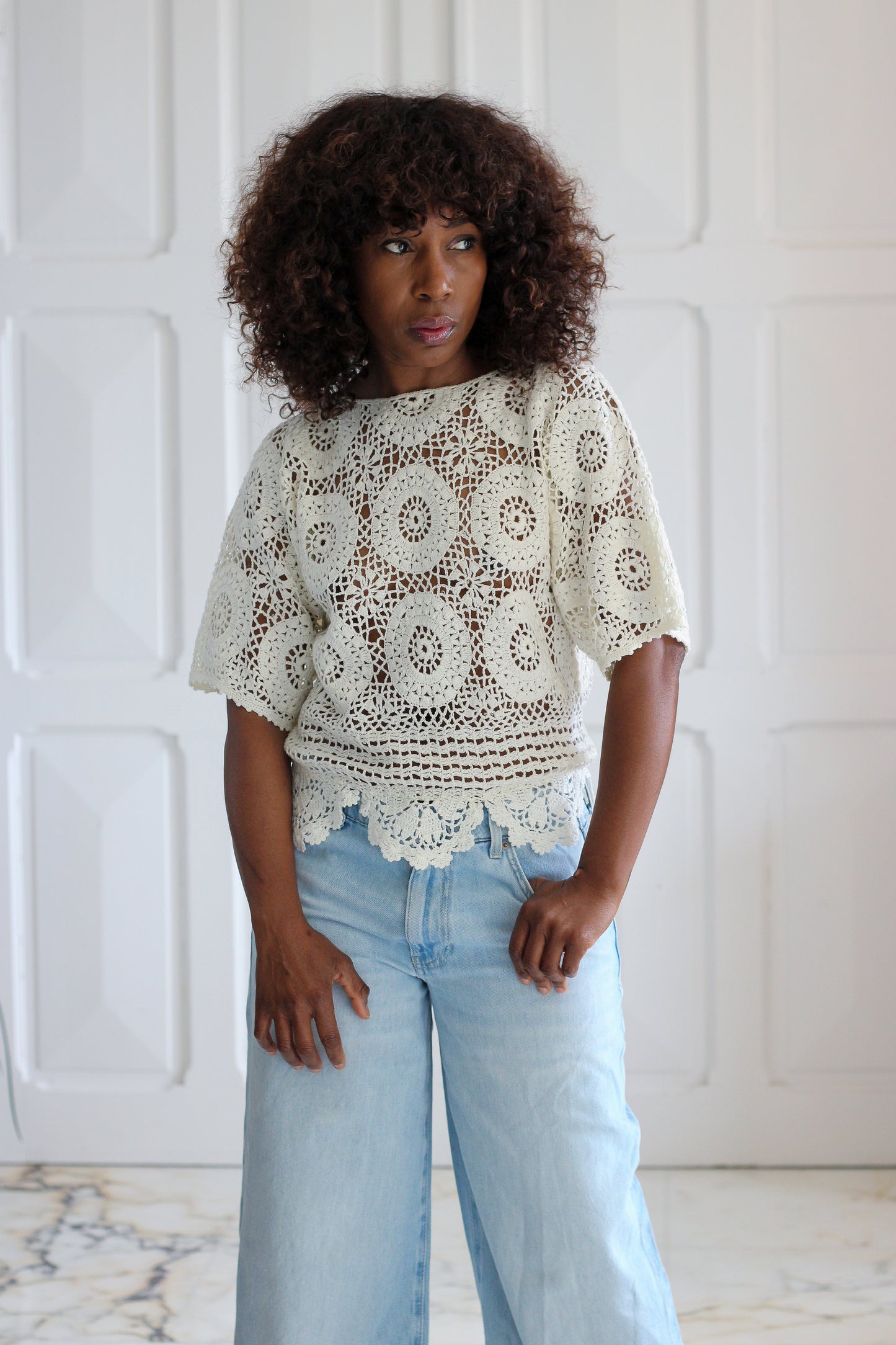 Tricot top  fait main