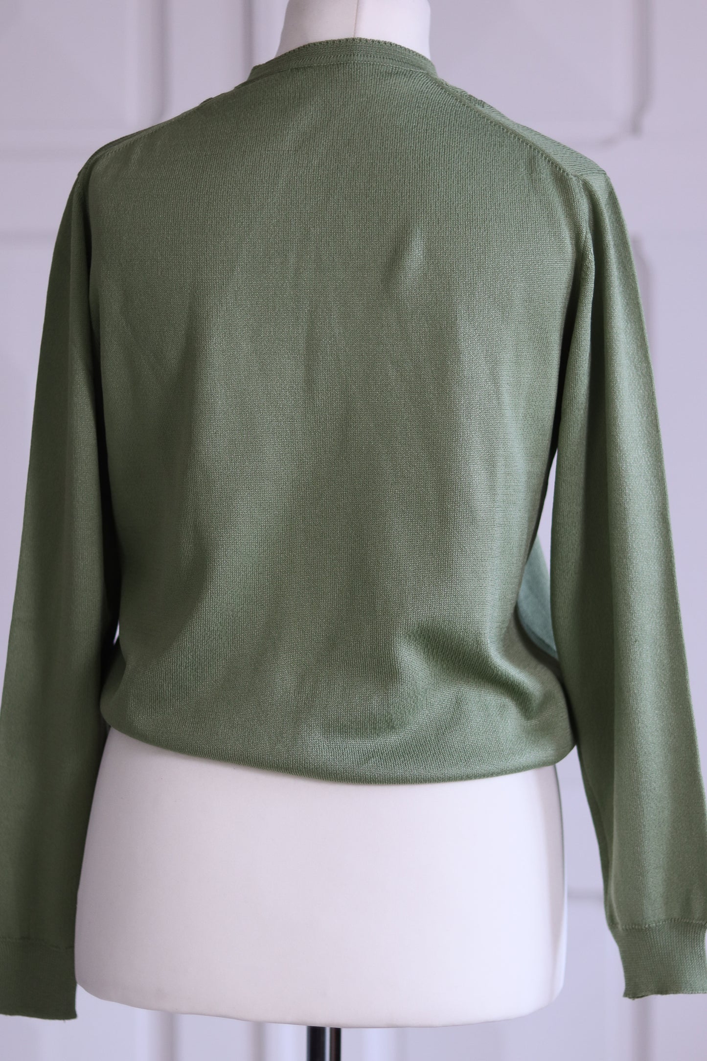 Tricot vintage vert sauge