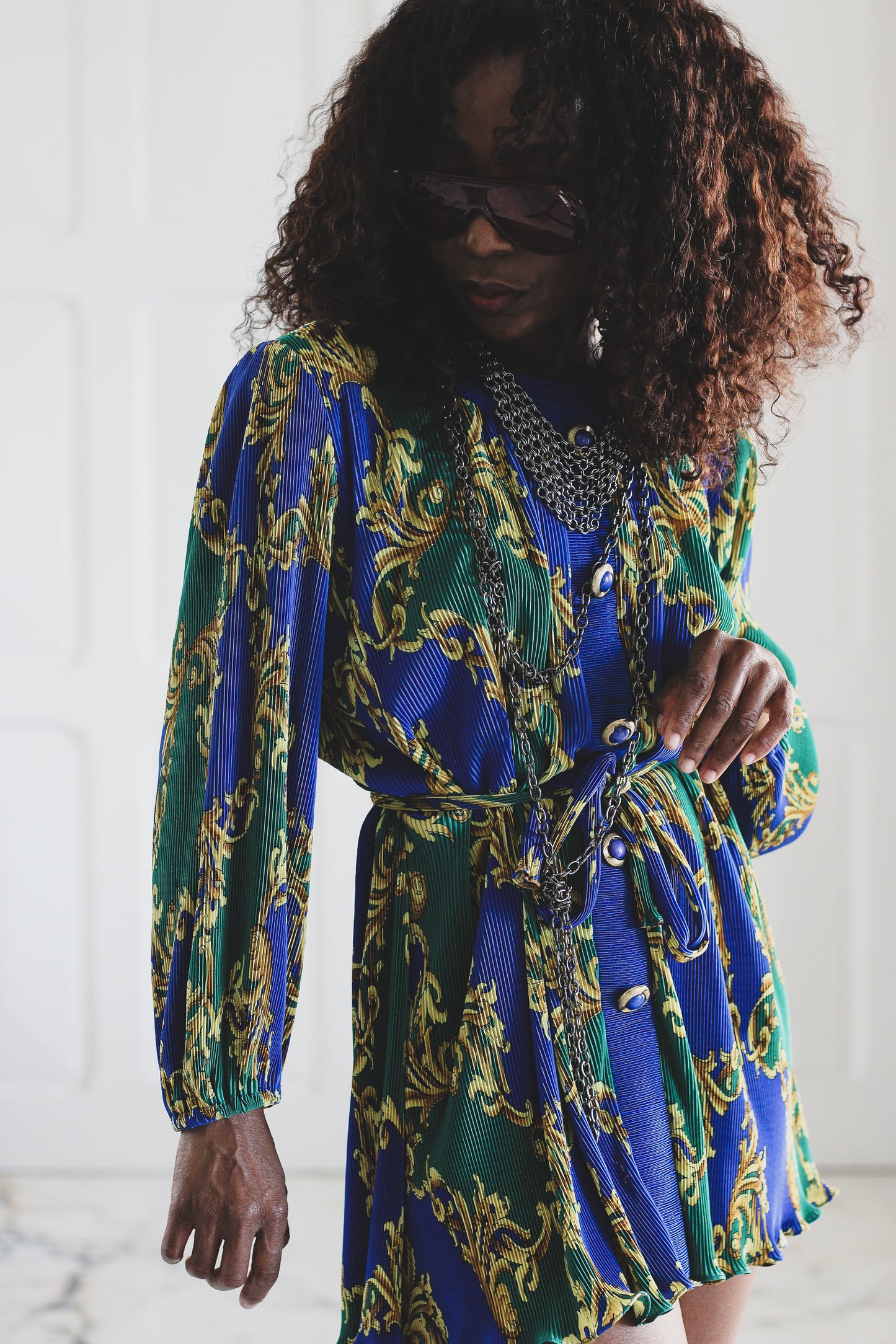 Archa Paris blouse tunique plissée