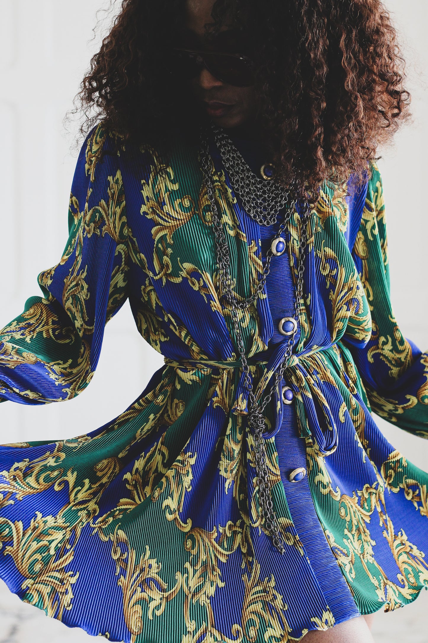 Archa Paris blouse tunique plissée