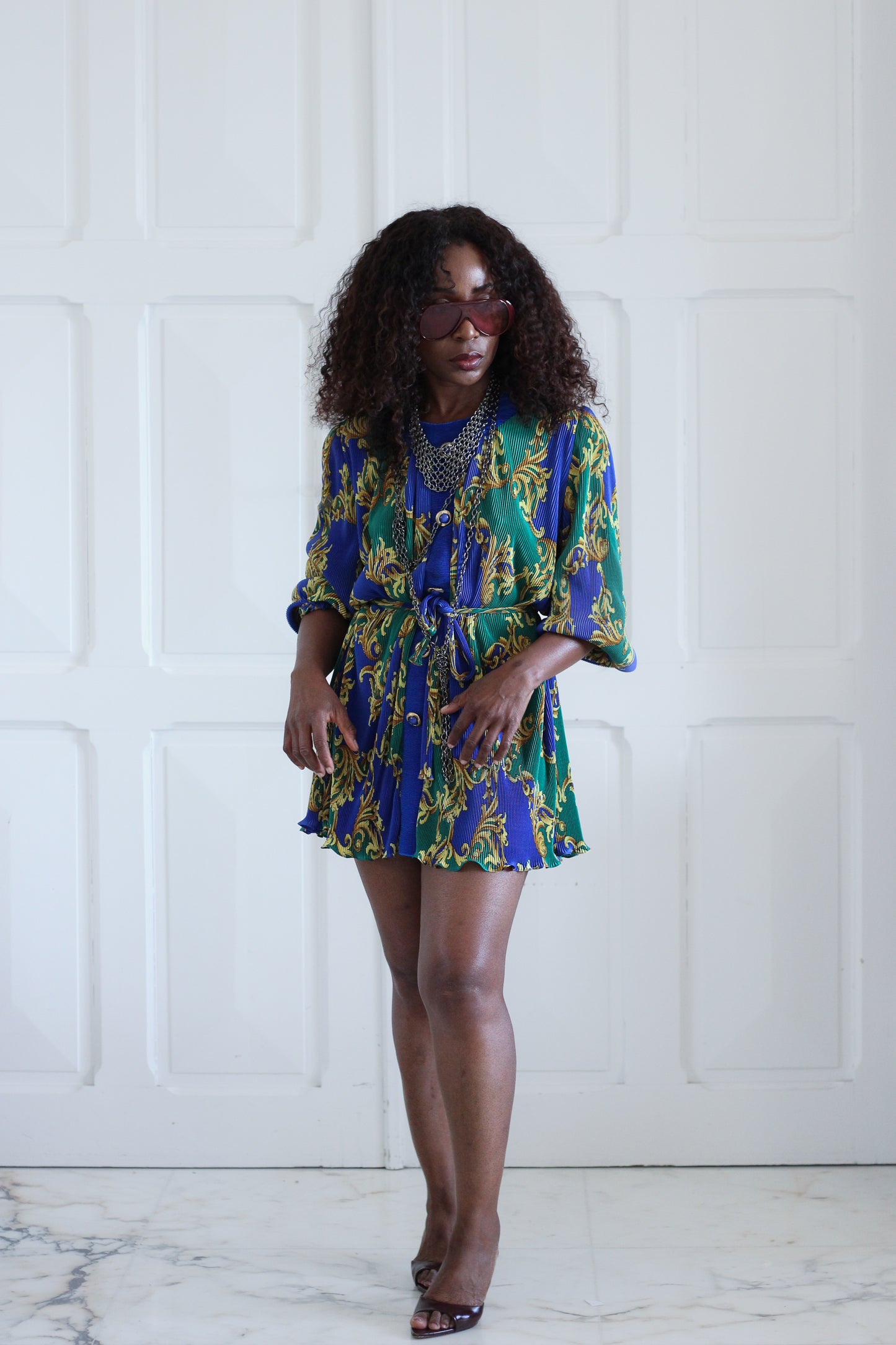 Archa Paris blouse tunique plissée