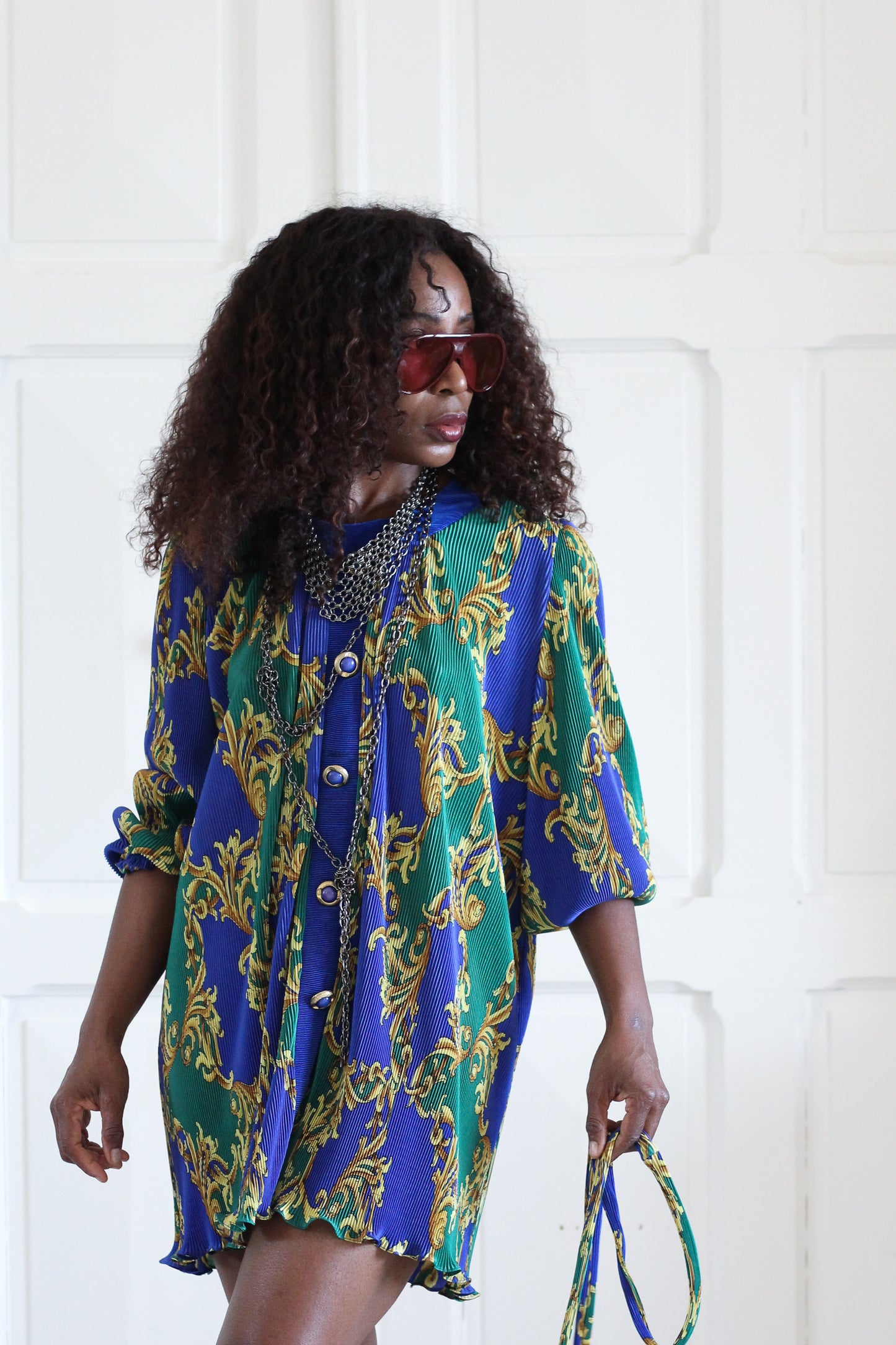 Archa Paris blouse tunique plissée