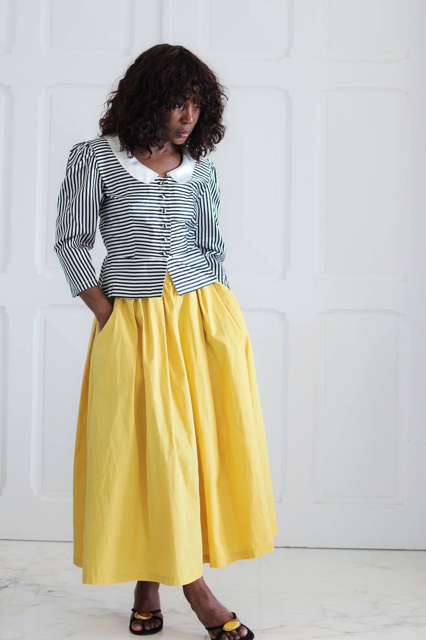 Baltai veste à motifs rayures