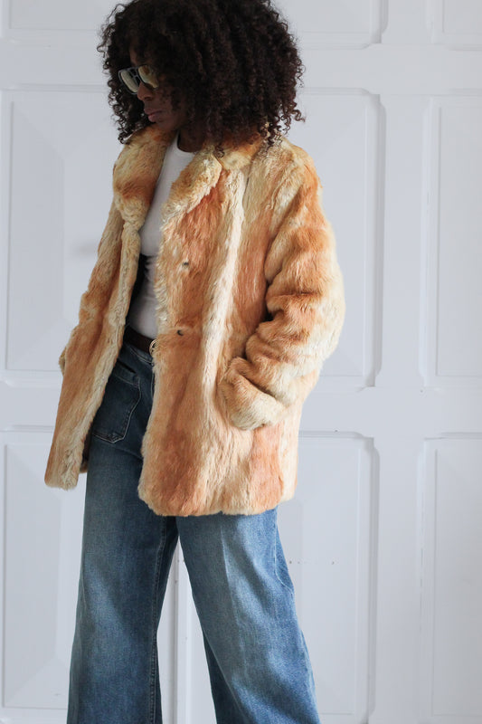 Veste fourrure lapin