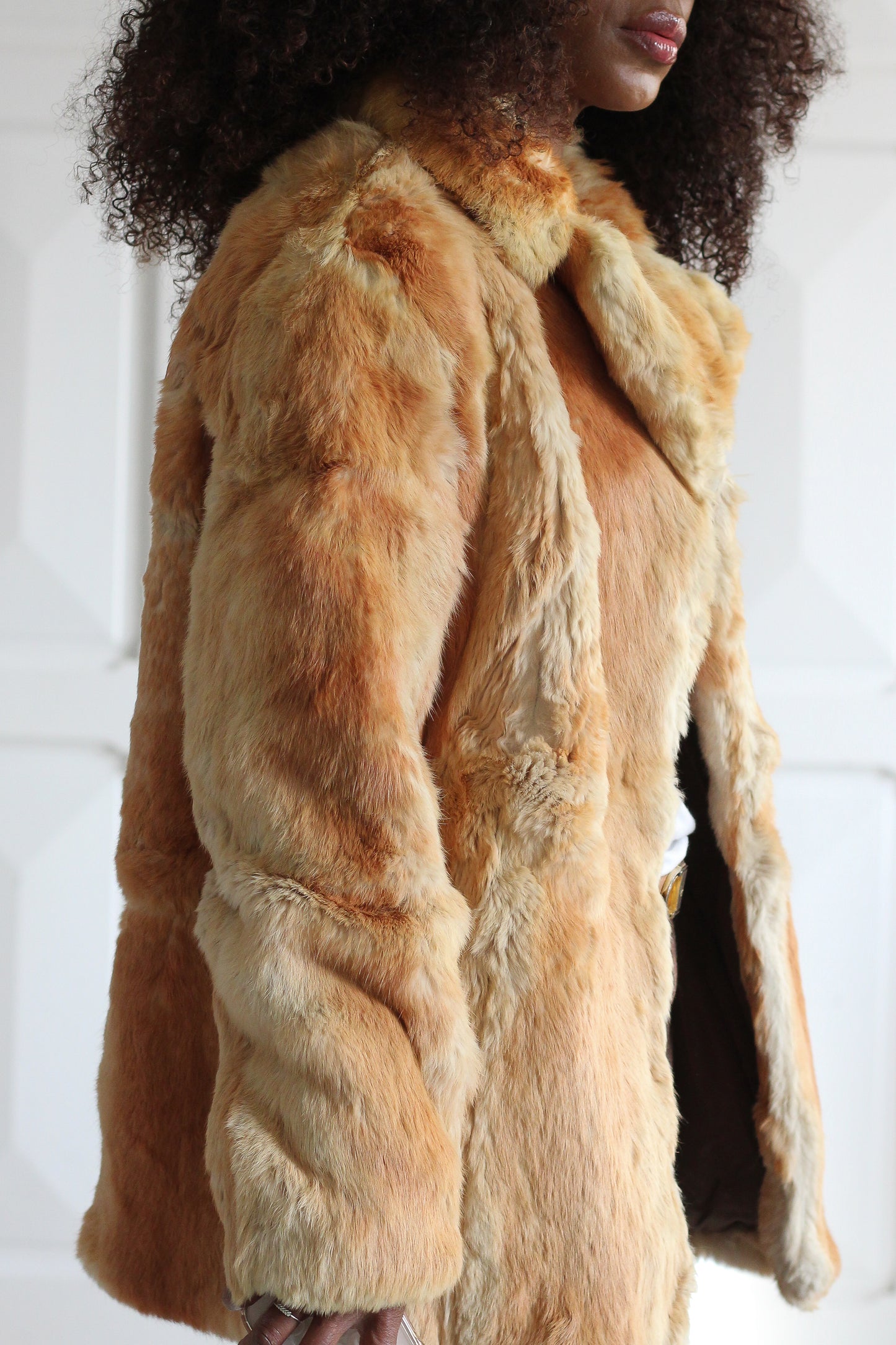 Veste fourrure lapin