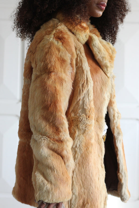 Veste fourrure lapin