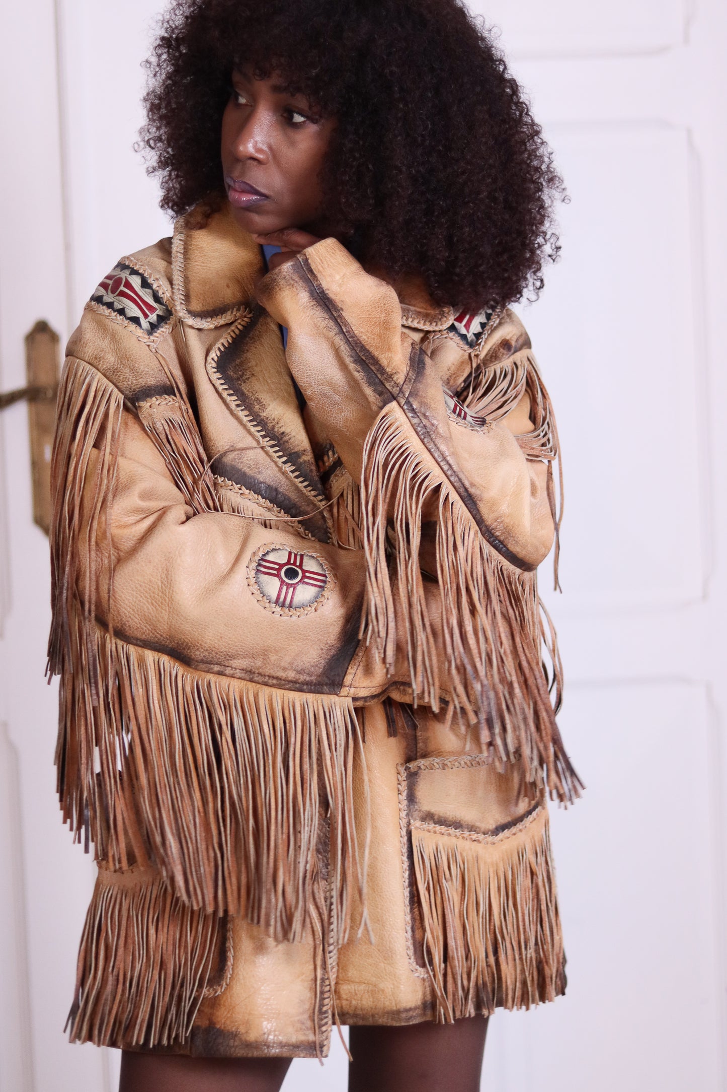 La Grange veste à franges artisanale