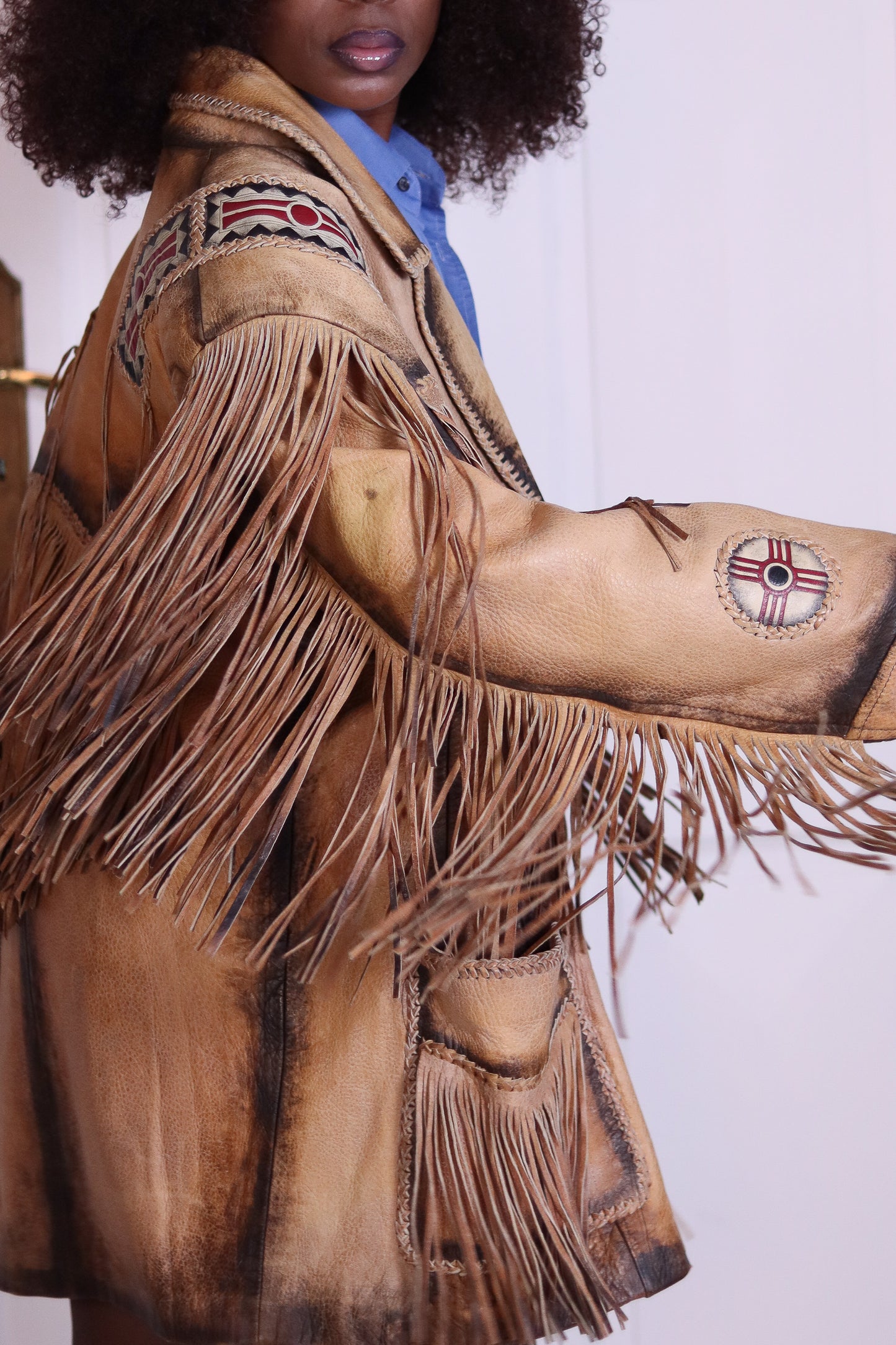 La Grange veste à franges artisanale