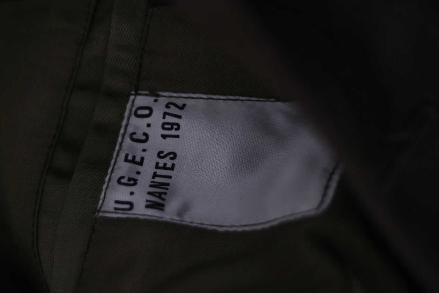 Veste militaire française – U.G.E.C.O Nantes 1972