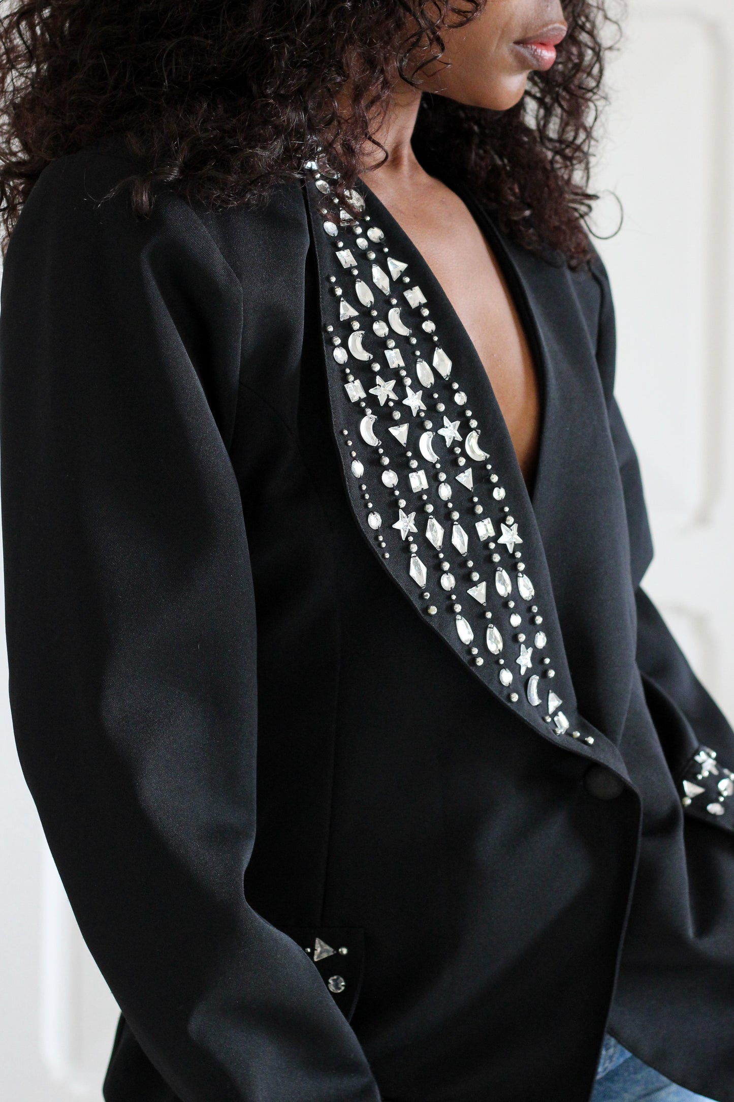Blazer bijoux cocktail vintage