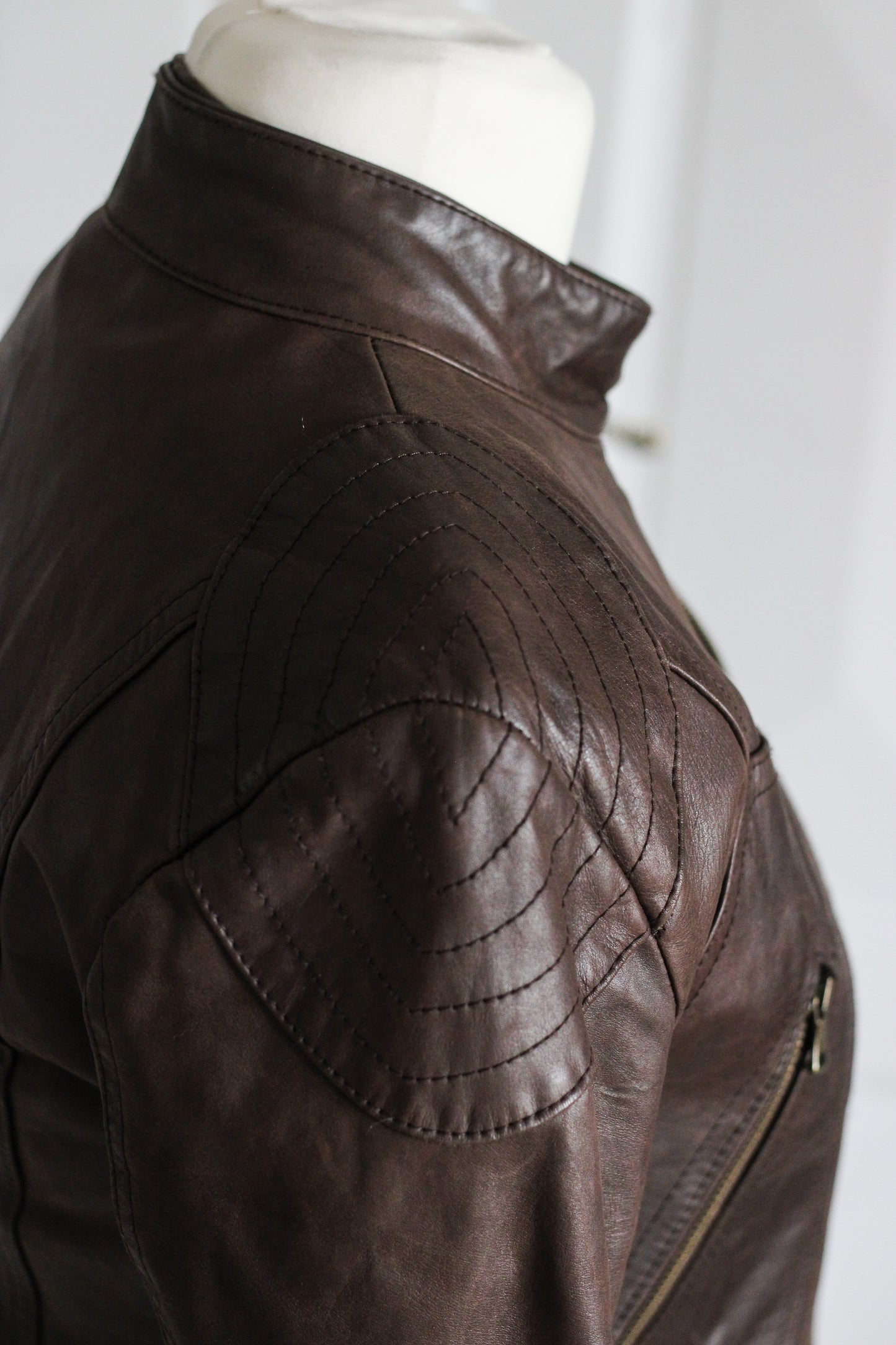 Vimapel veste en cuir vintage