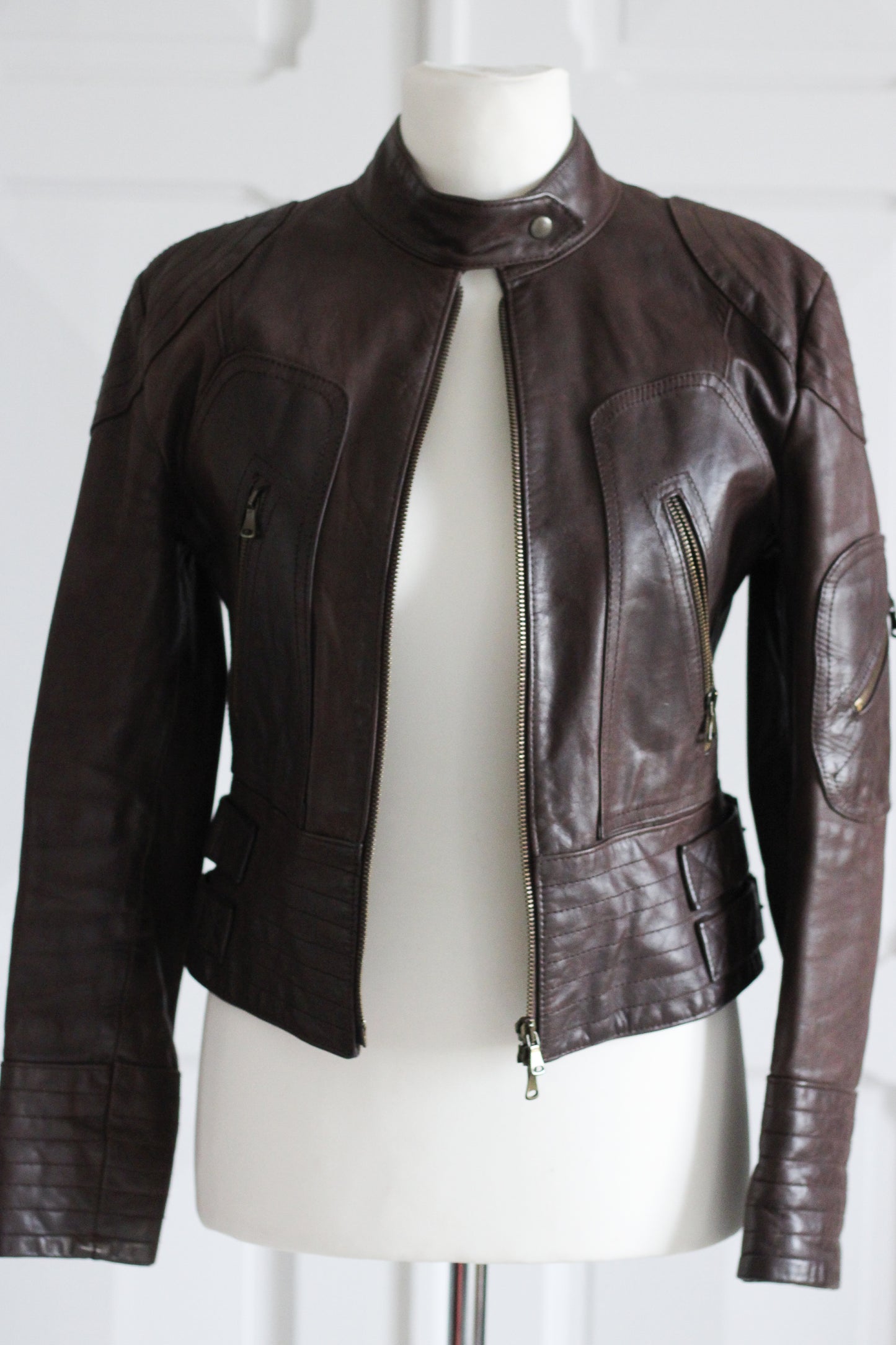 Vimapel veste en cuir vintage