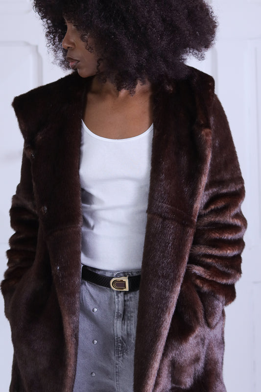 1.2.3 Paris veste en fausse fourrure