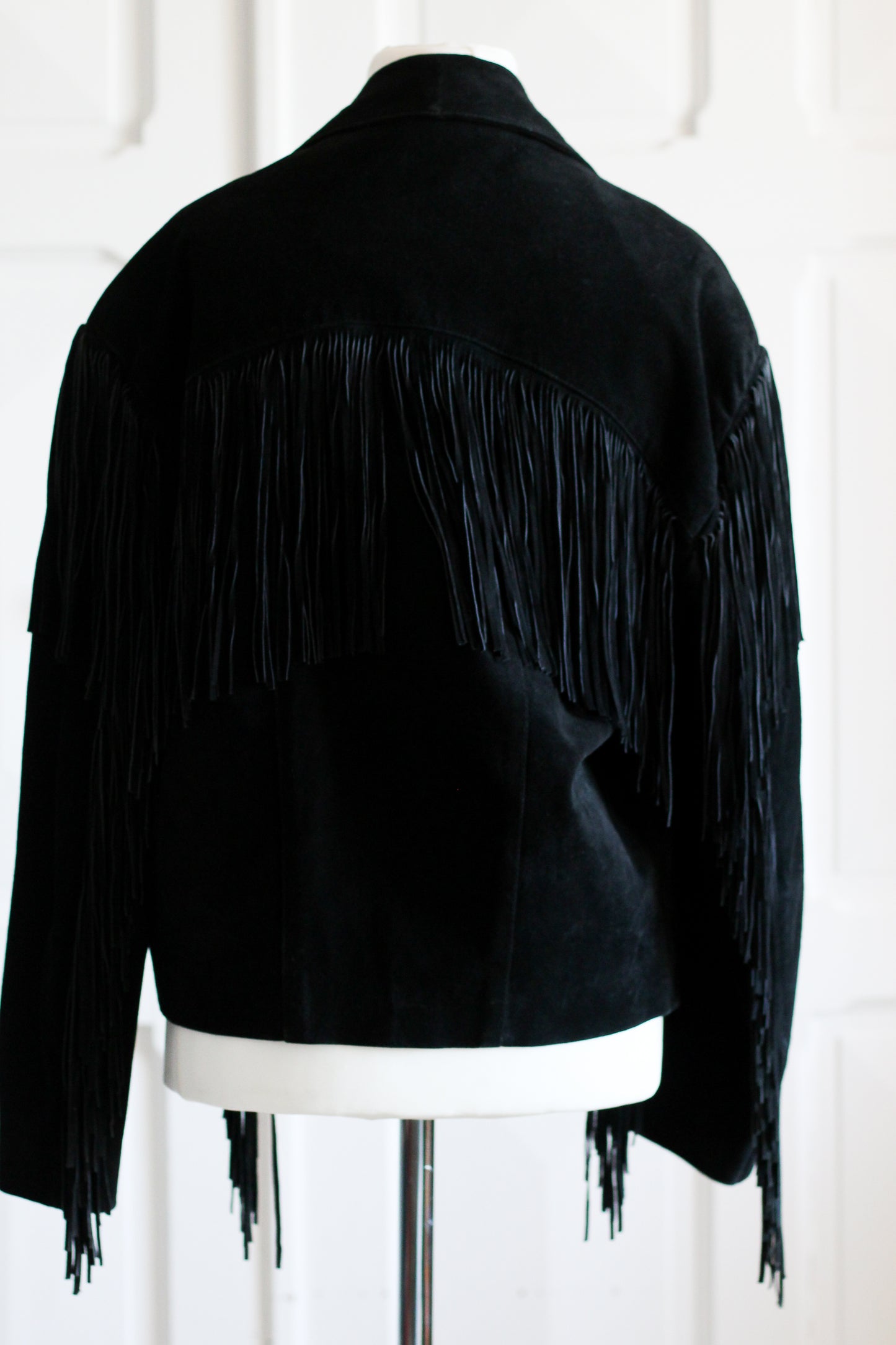 Veste à franges artisanale