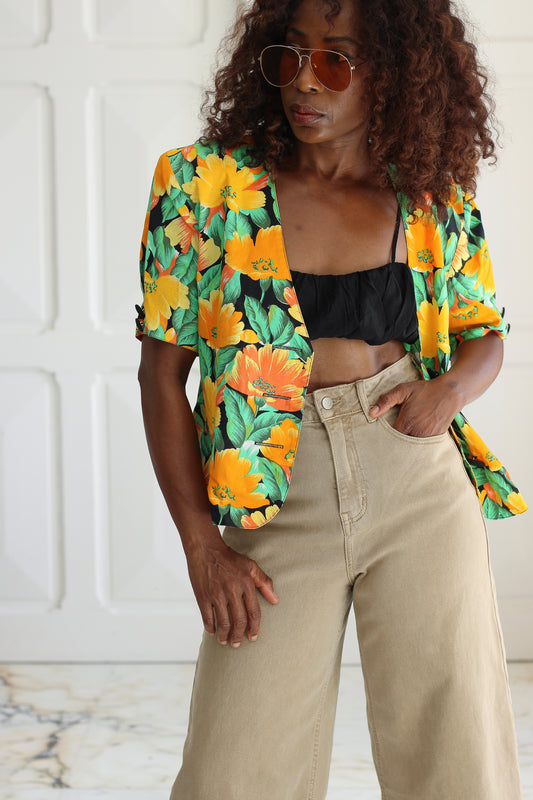 Veste manches courte imprimé