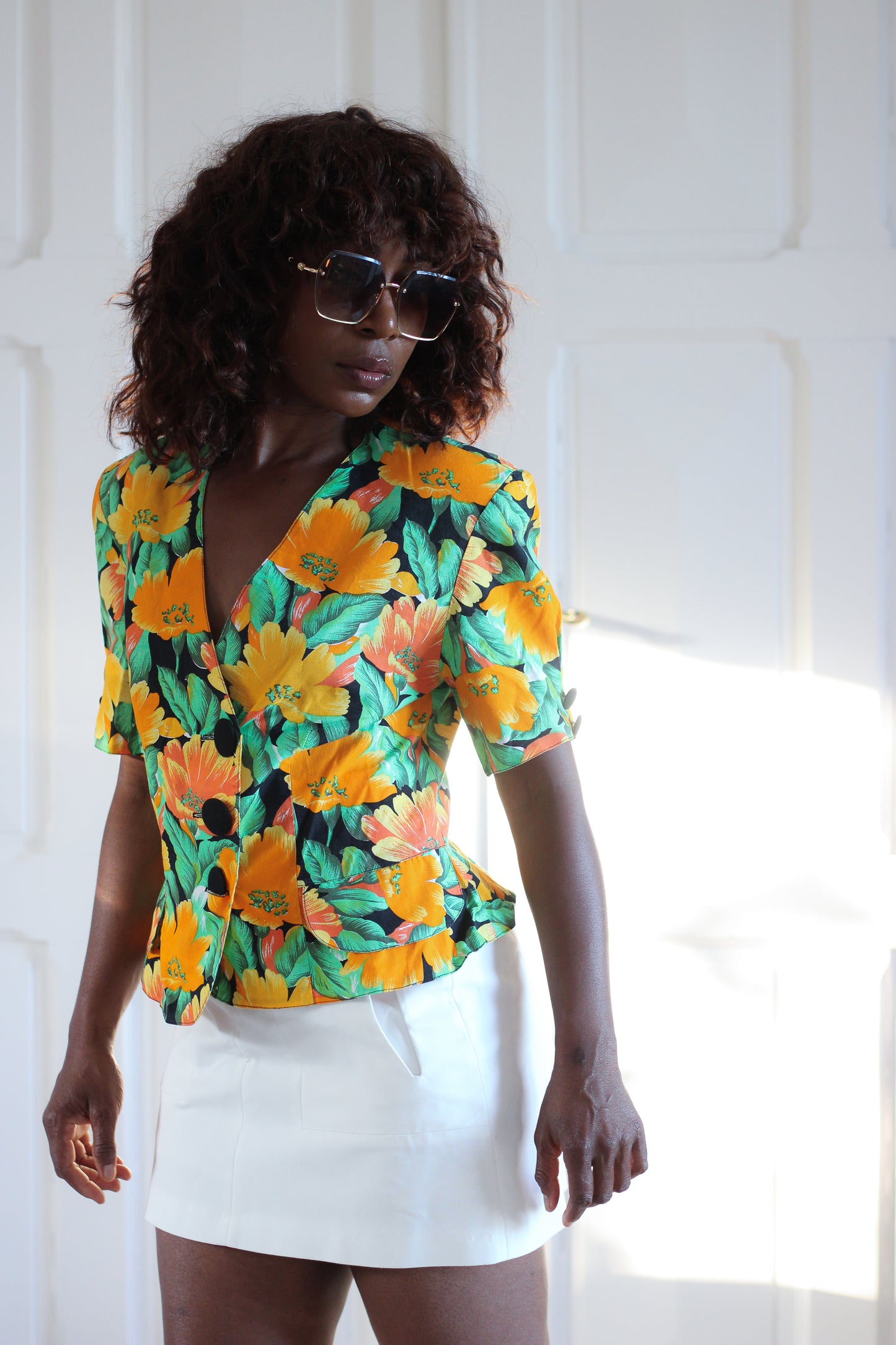 Veste manches courte imprimé