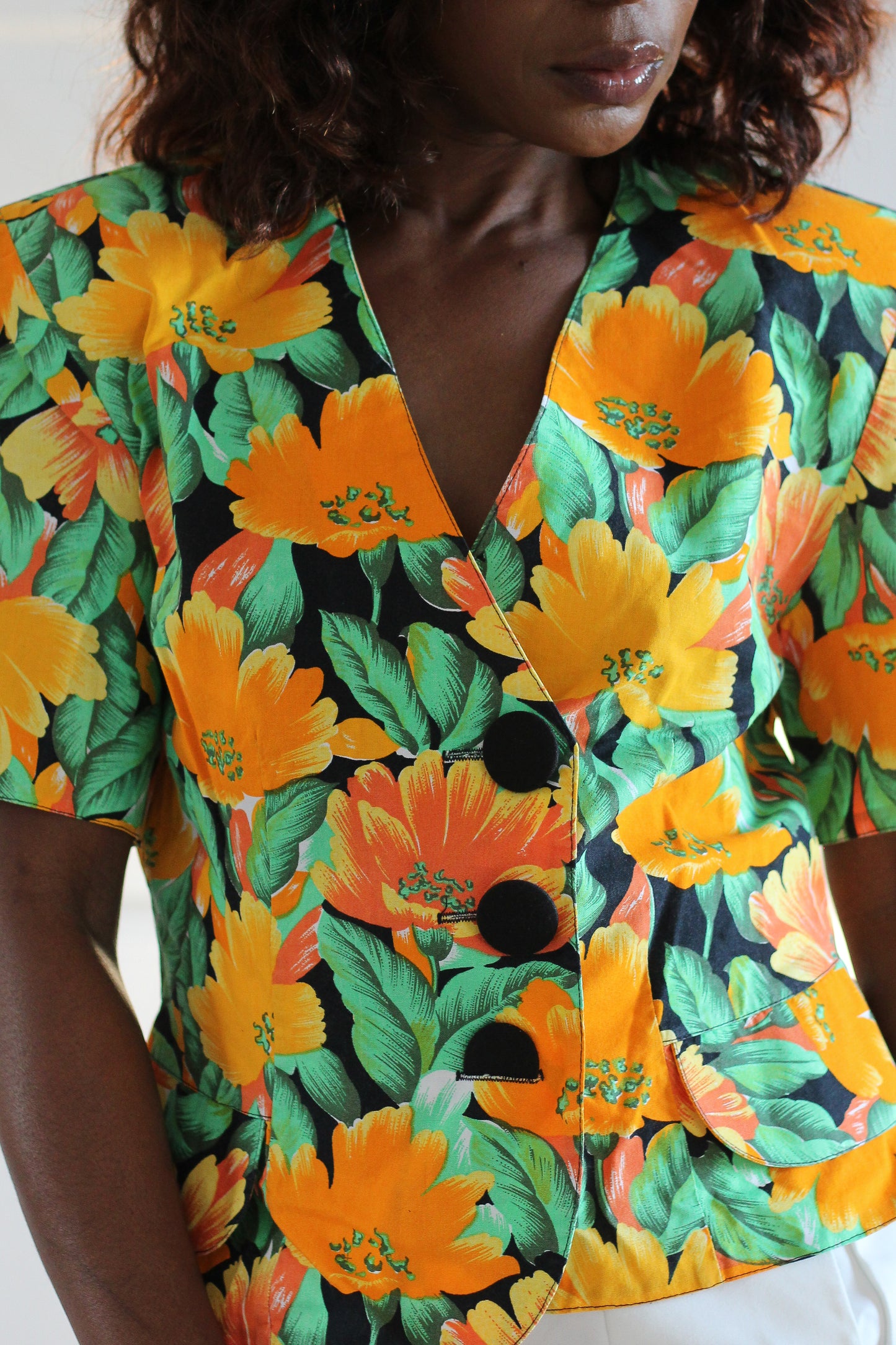 Veste manches courte imprimé