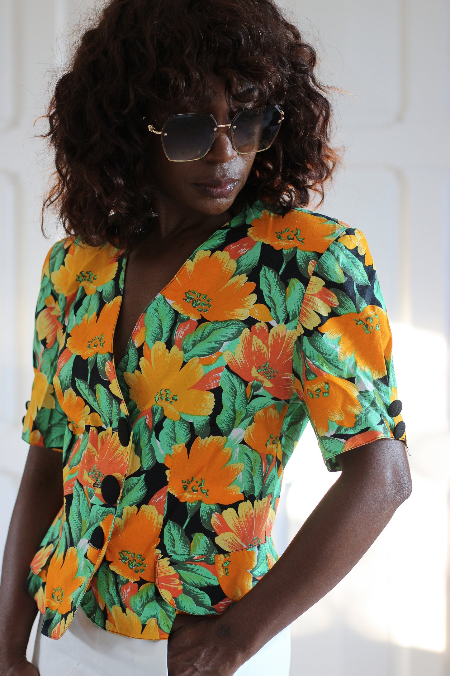 Veste manches courte imprimé