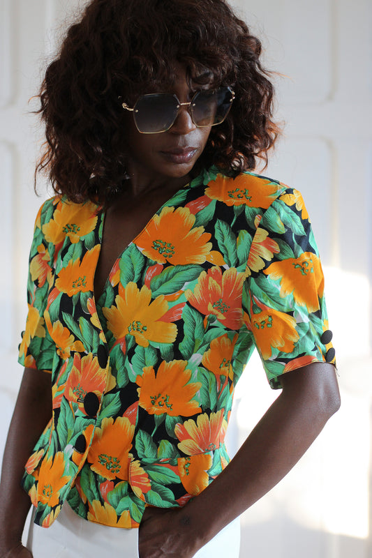 Veste manches courte imprimé