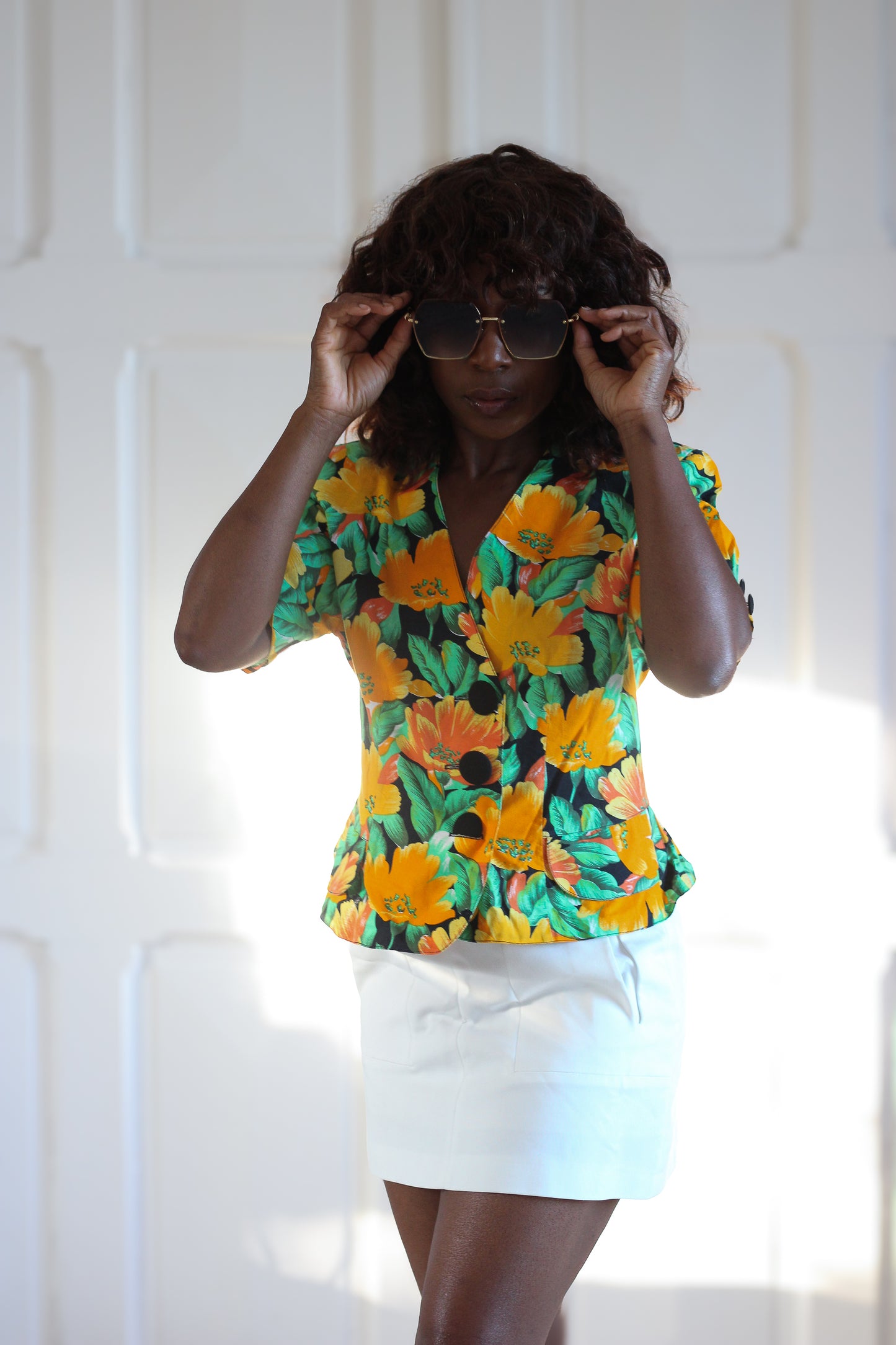 Veste manches courte imprimé