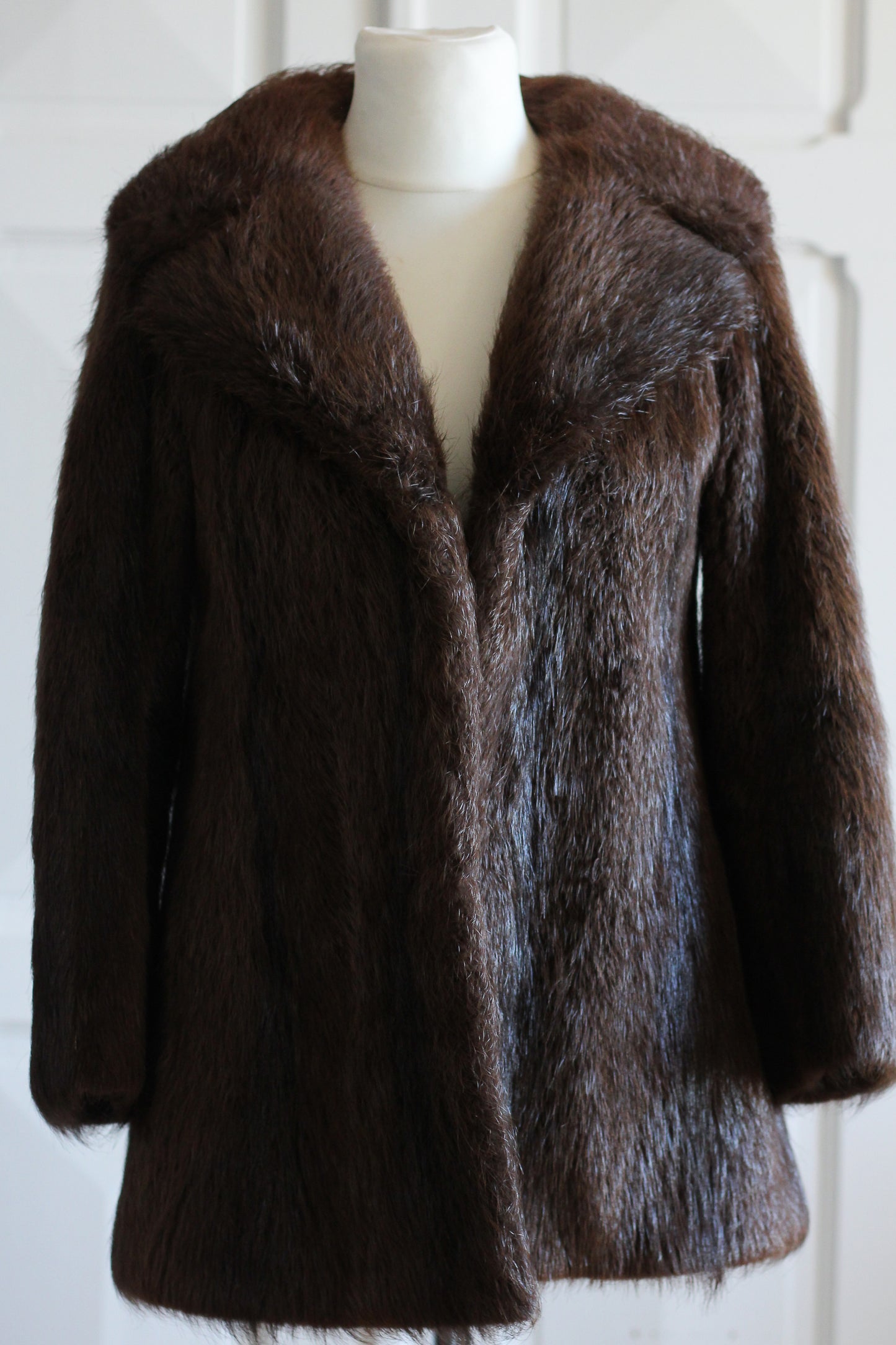 Fait main veste en poils rasés