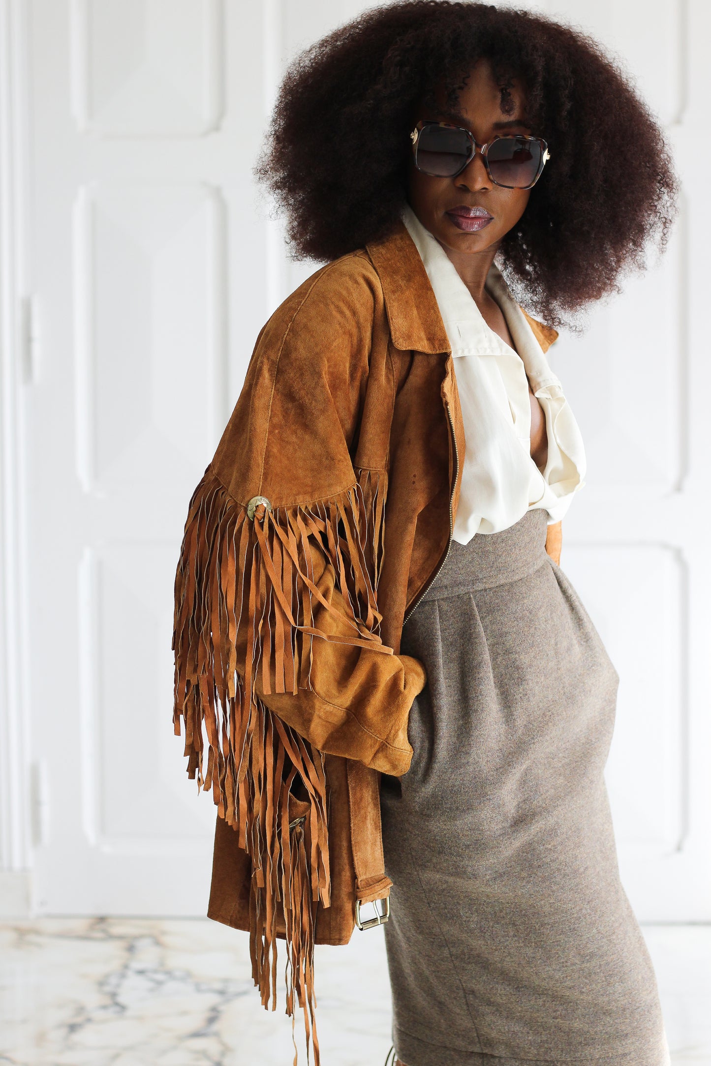 Céline Paris jupe taille haute