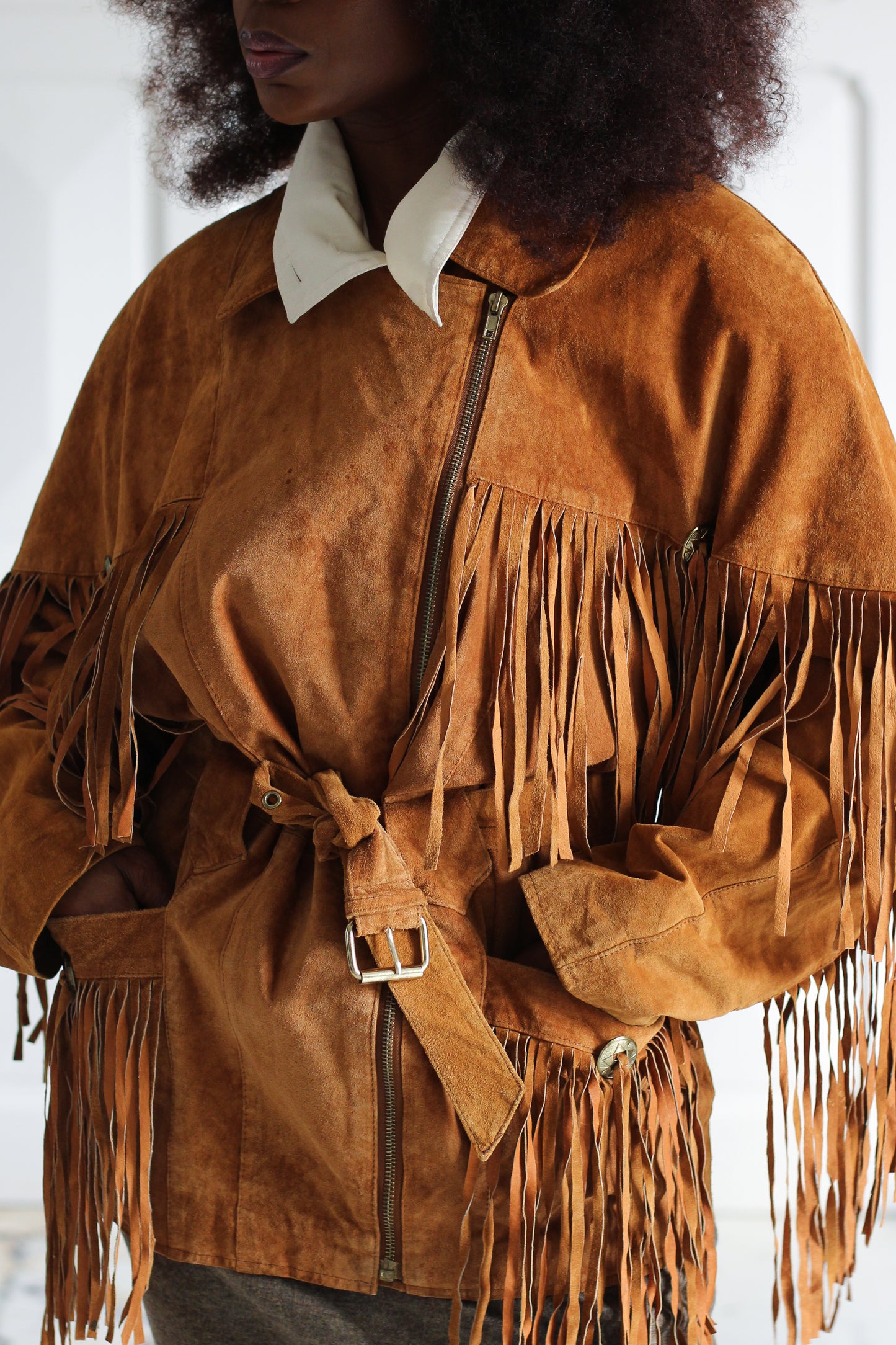 Années 1970 veste à franges