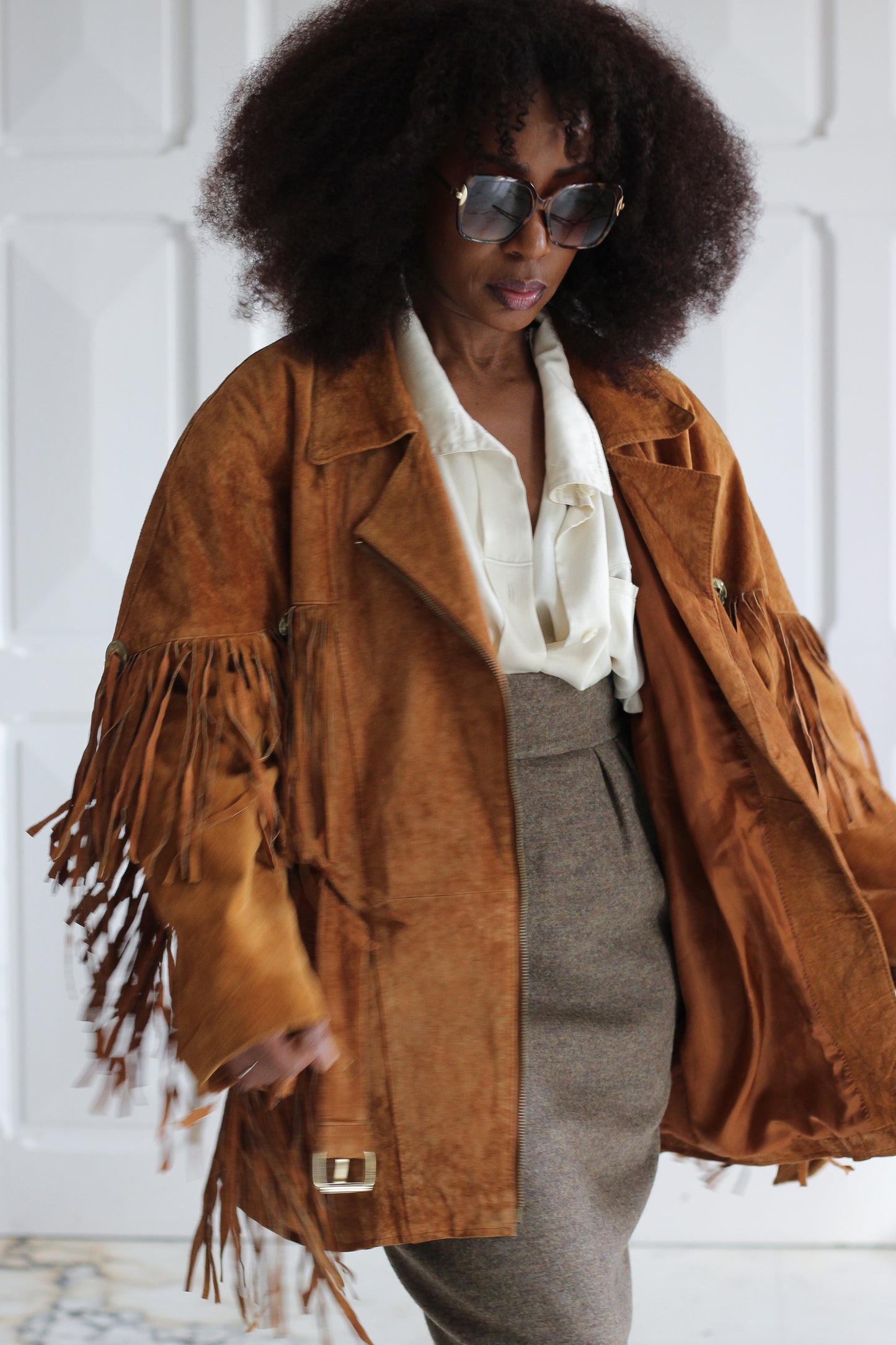Années 1970 veste à franges
